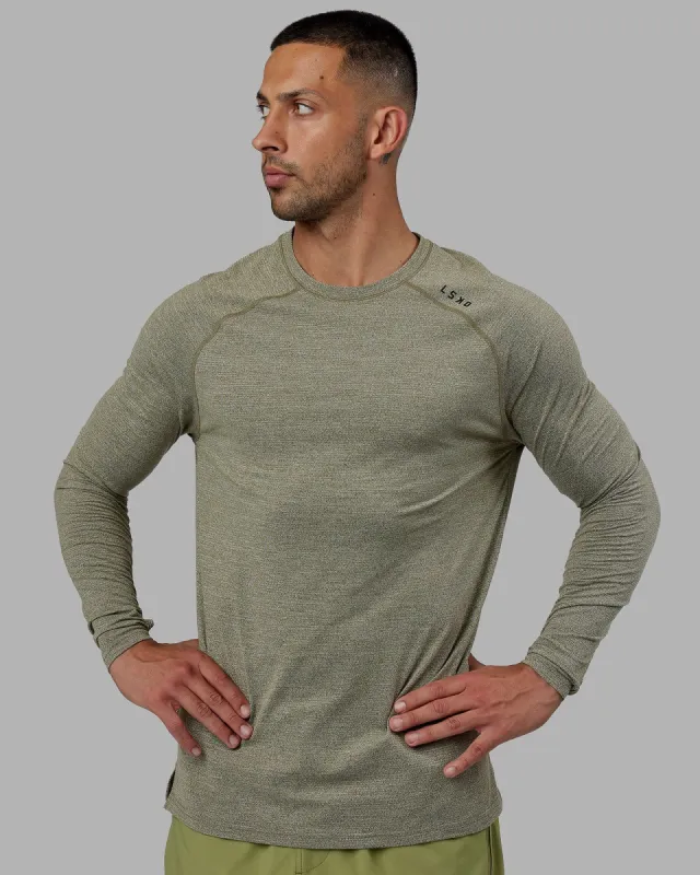 Perform VapourFLX LS Tee - Olive Marl sold by LSKD