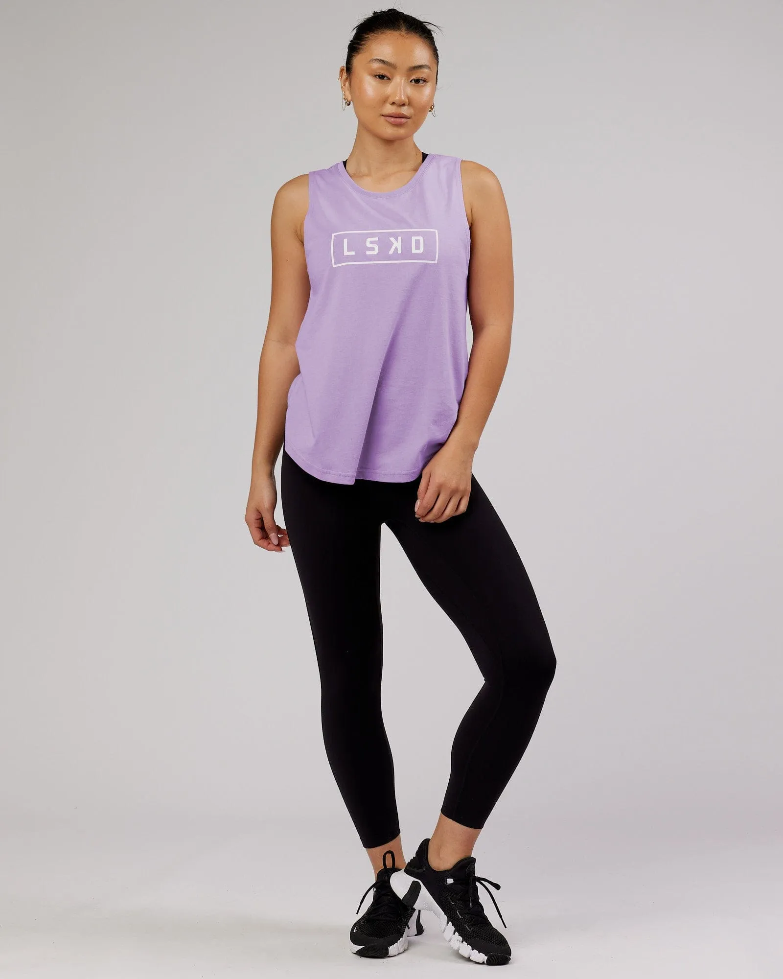 Luna Tank - Pale Lilac-White sold by LSKD product image thumbnail 5