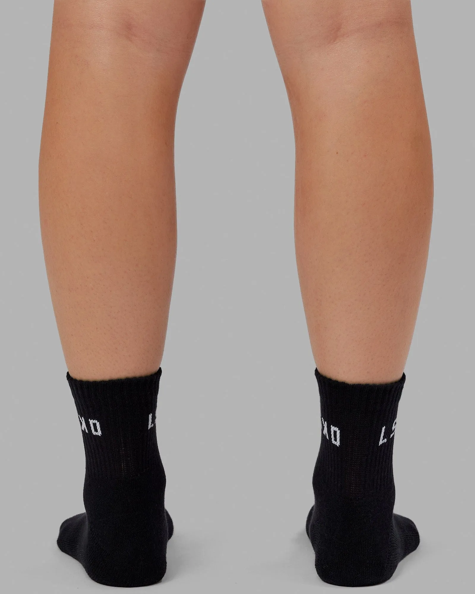 Daily Quarter Sock 3 Pack - Black-White sold by LSKD product image thumbnail 4