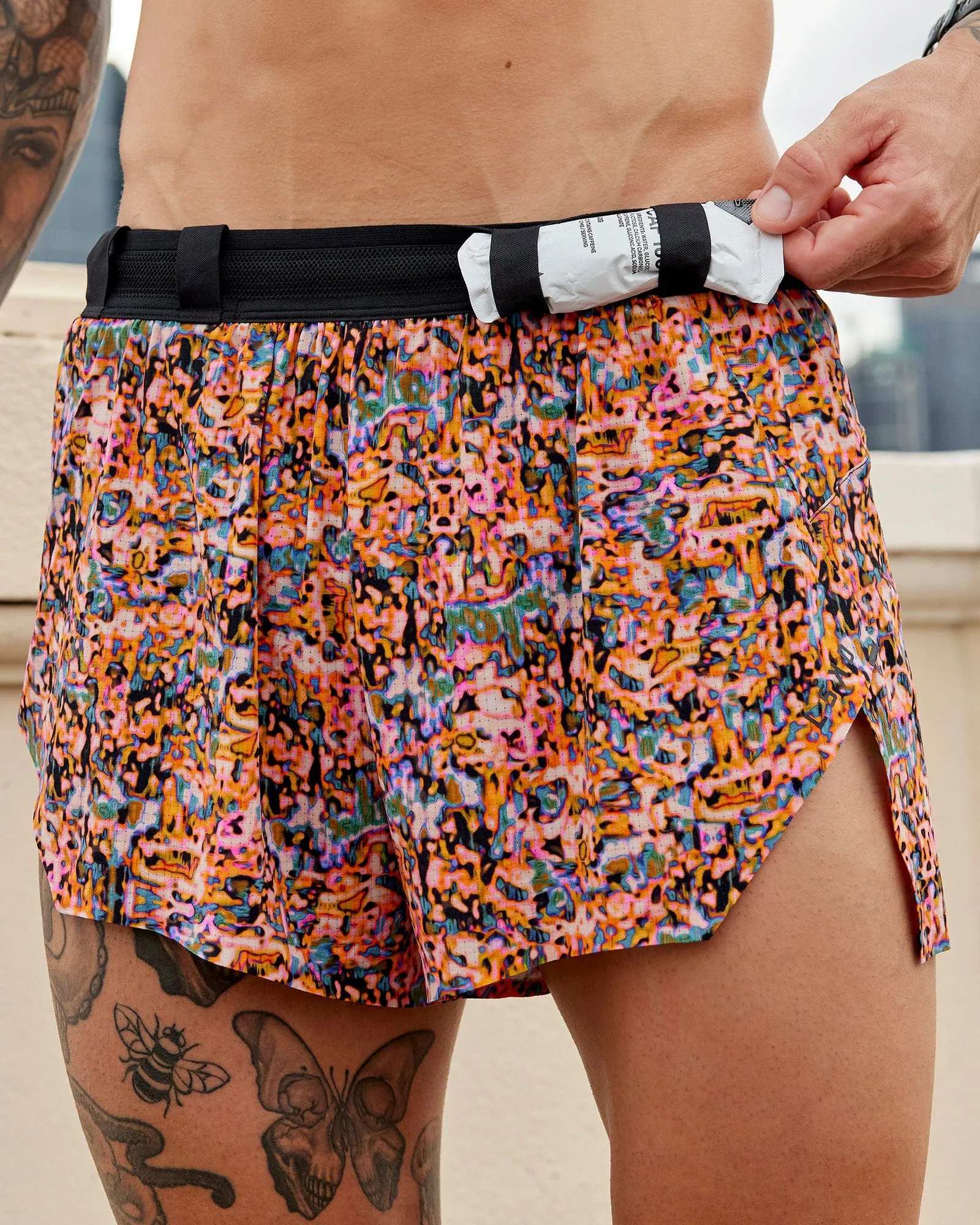 Race Day 3" Lined Running Shorts - Energy Orange sold by LSKD product image thumbnail 5