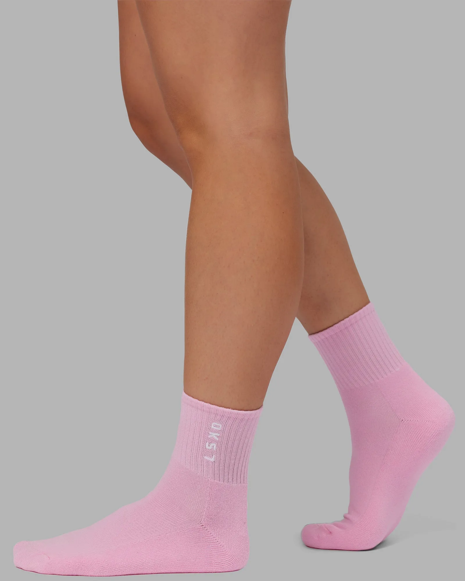 Signal Quarter Socks 3 Pack - Bubblegum-White-Murex Shell sold by LSKD product image thumbnail 2