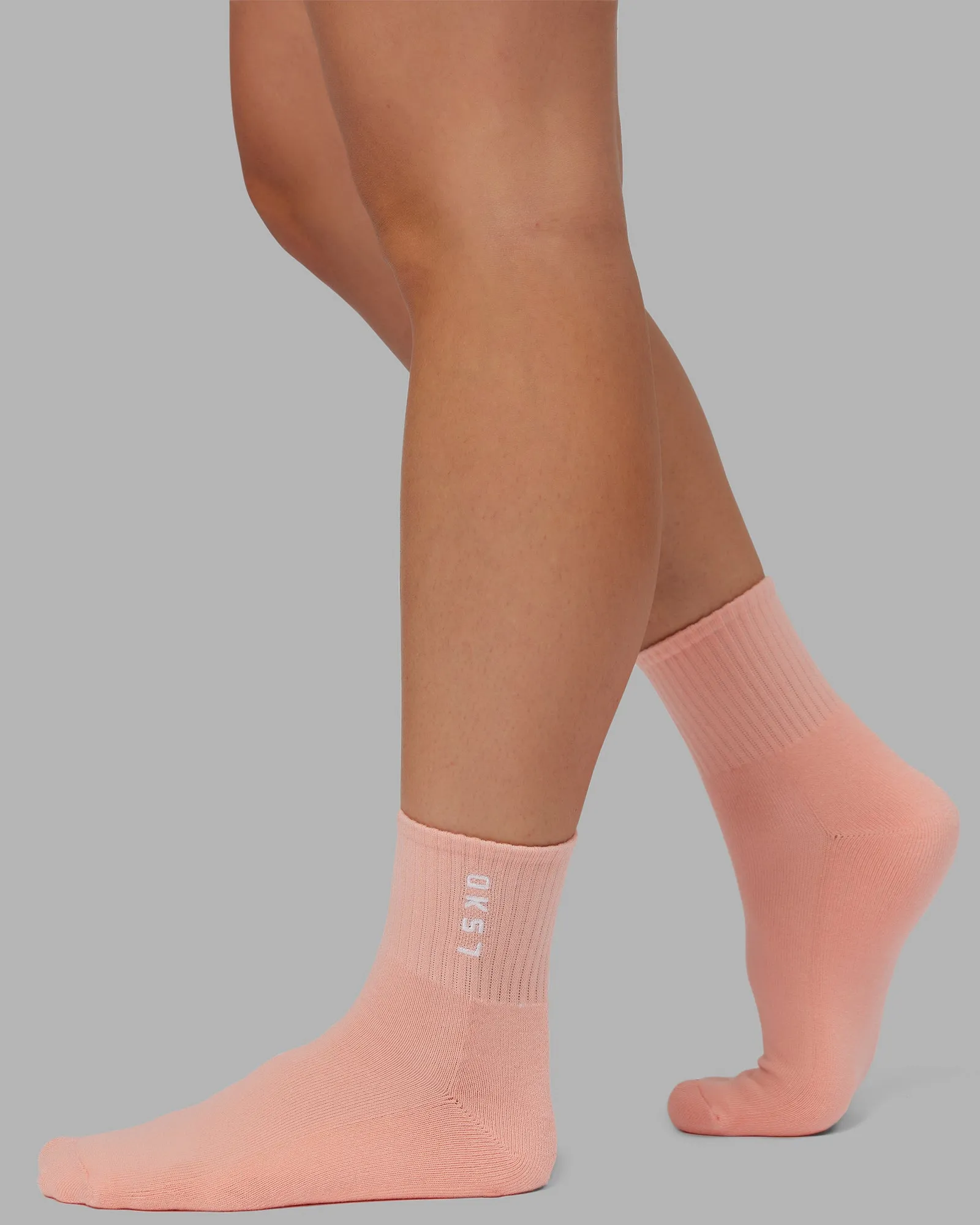 Signal Quarter Socks 3 Pack - Bubblegum-White-Murex Shell sold by LSKD product image thumbnail 3