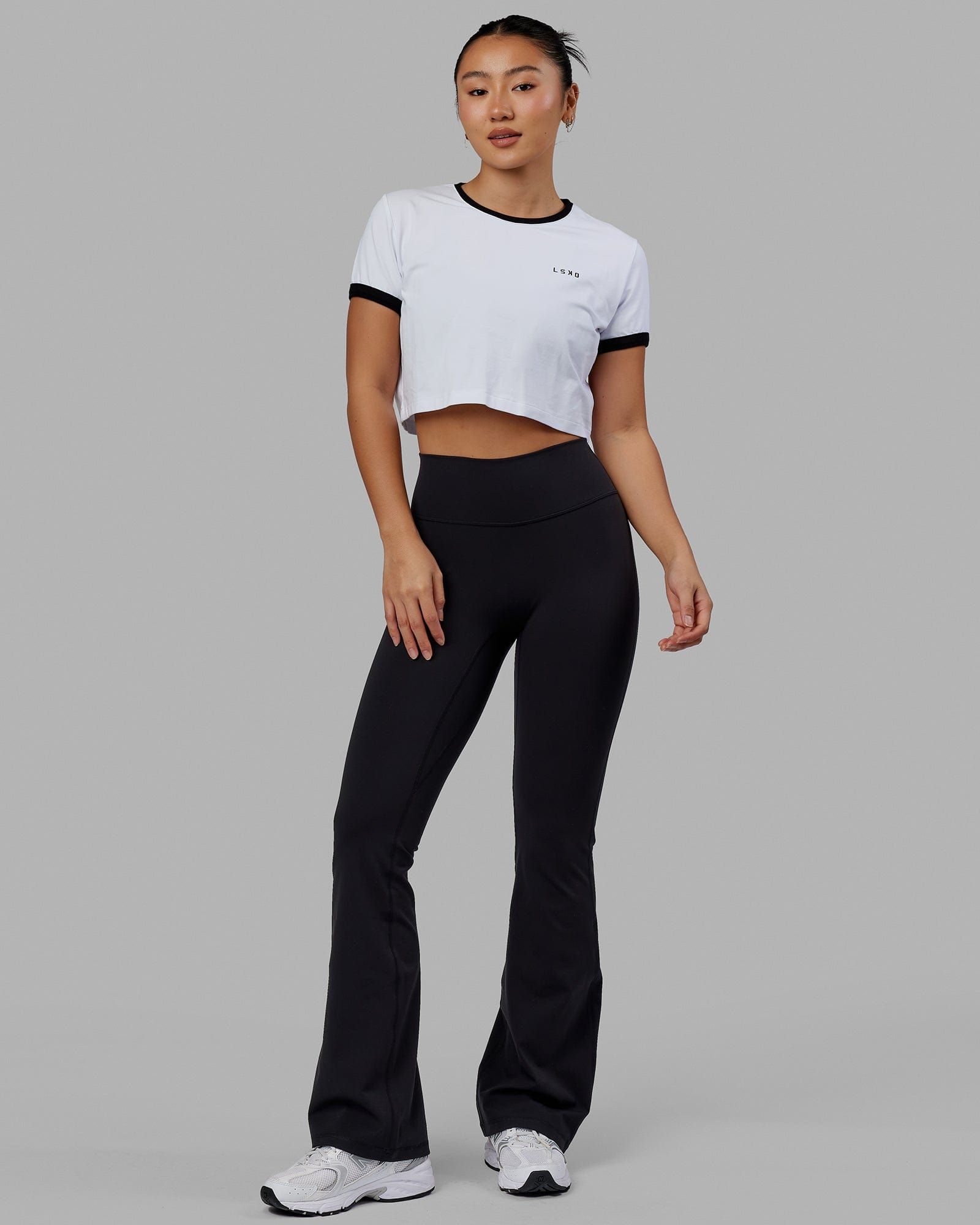 Excel Ringer Tee - White-Black sold by LSKD product image thumbnail 3