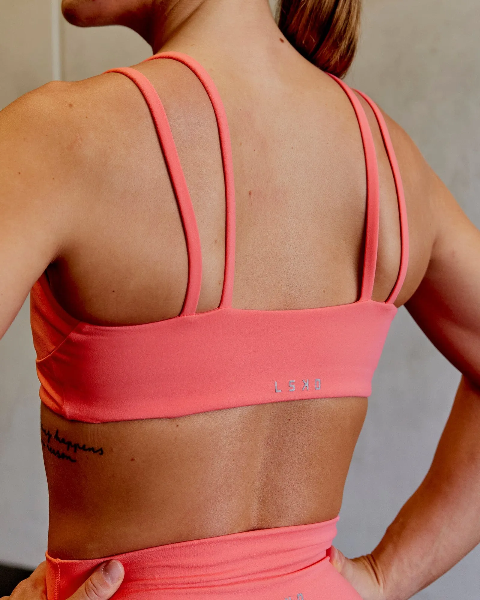 Structure Sports Bra - Coral sold by LSKD product image thumbnail 2