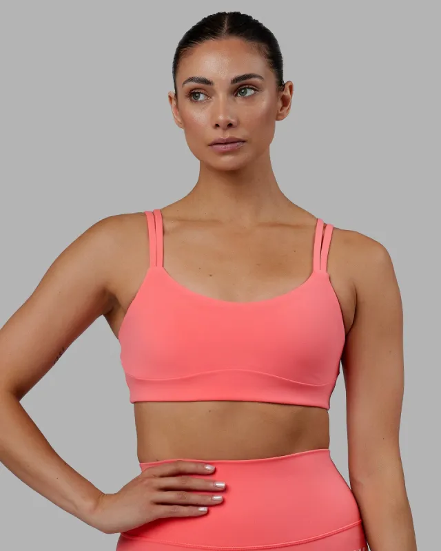 Structure Sports Bra - Coral sold by LSKD