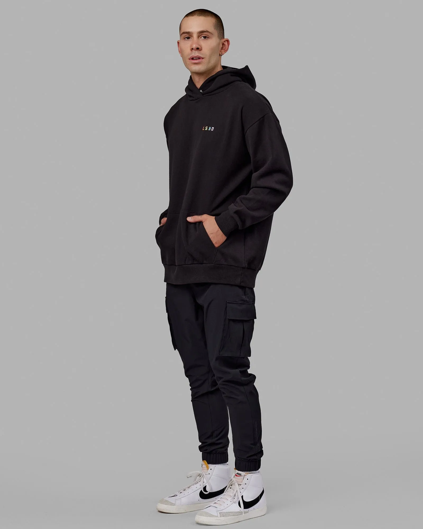 Unisex Amplify Hoodie Oversize - Pride-Black sold by LSKD product image thumbnail 4