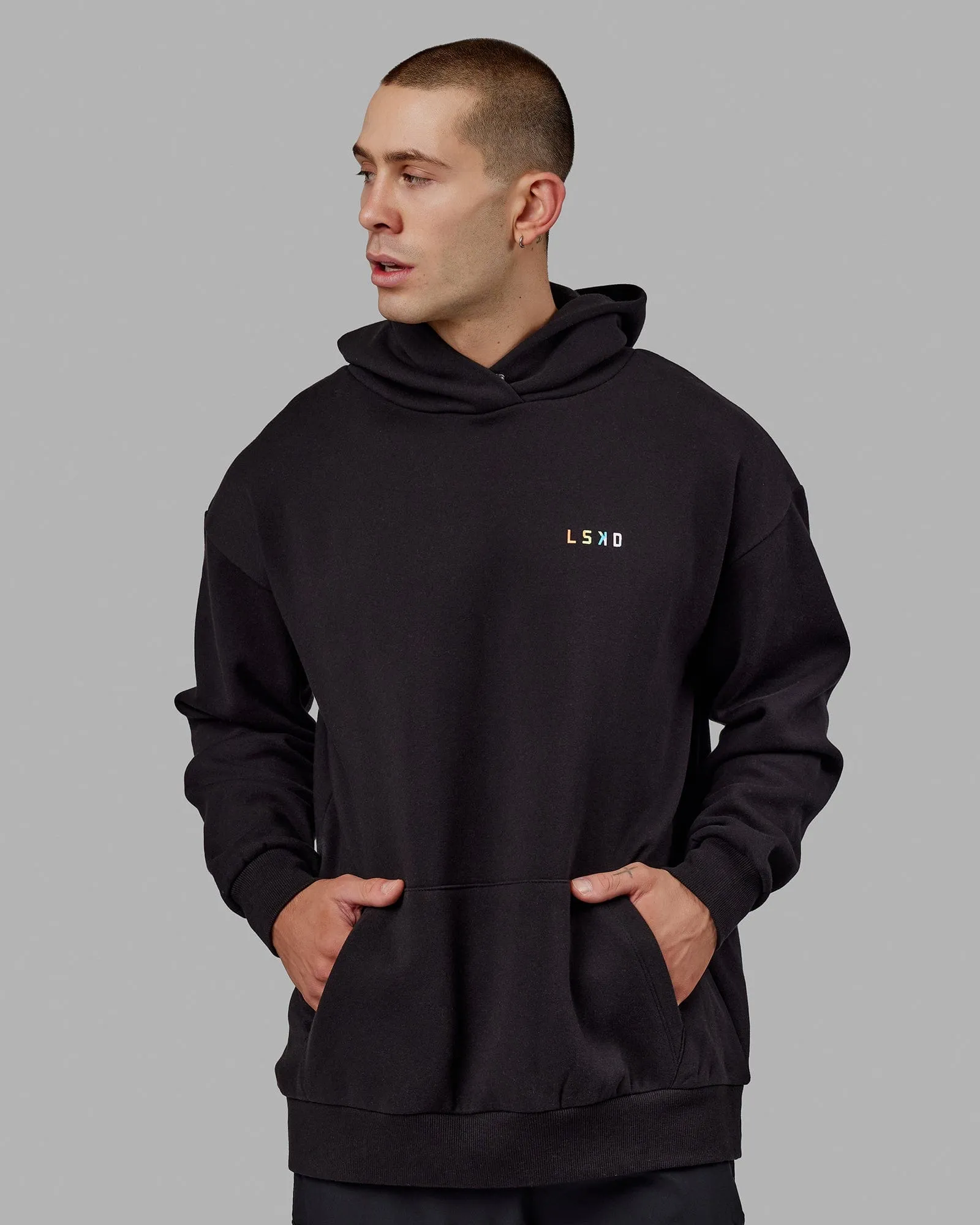 Unisex Amplify Hoodie Oversize - Pride-Black sold by LSKD product image thumbnail 5