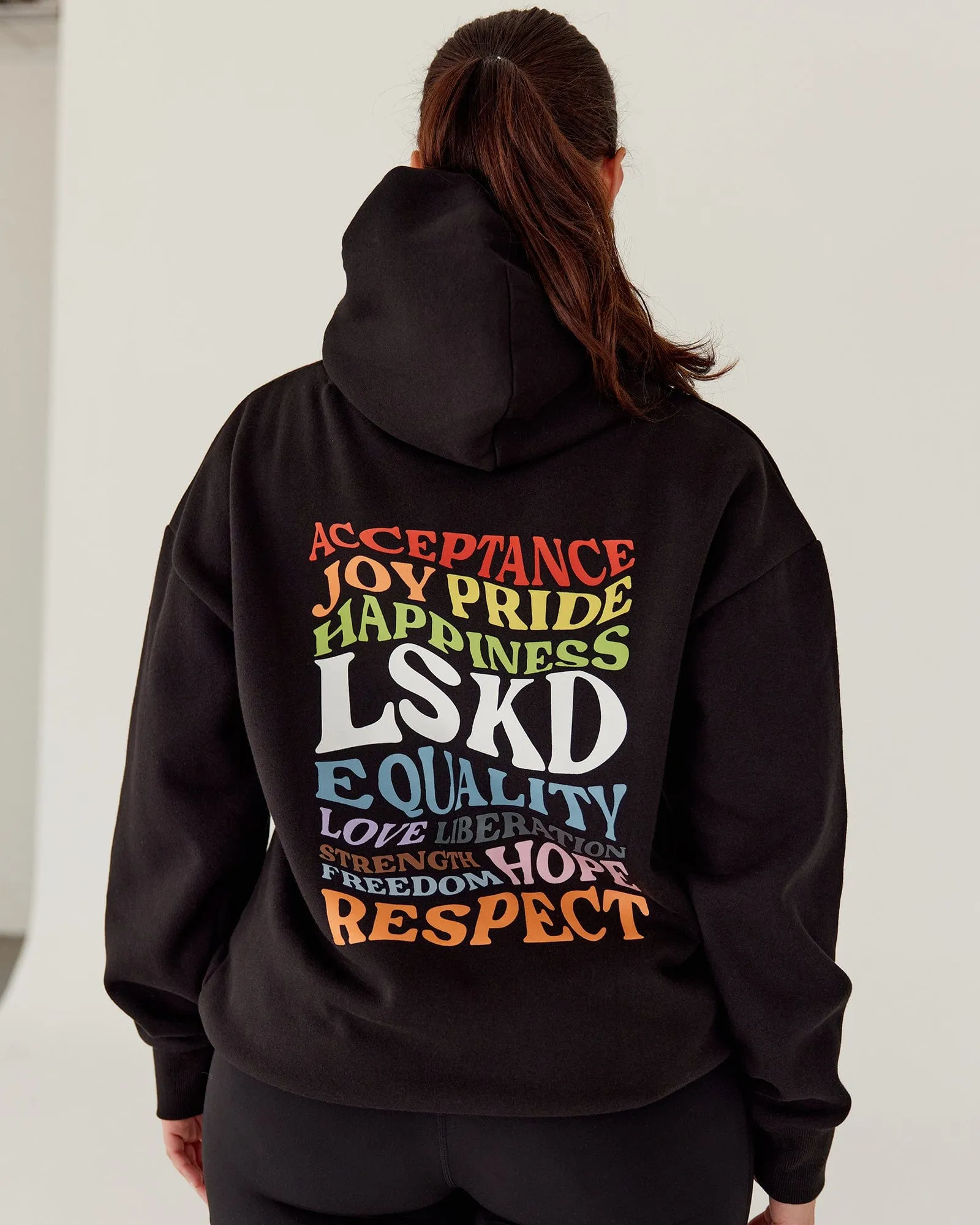 Unisex Amplify Hoodie Oversize - Pride-Black sold by LSKD product image thumbnail 2