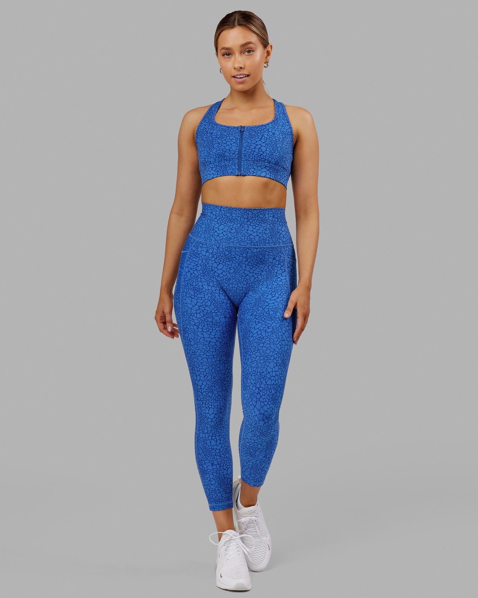 Fusion 7/8 Length Tights - Ocean Scale sold by LSKD product image thumbnail 2