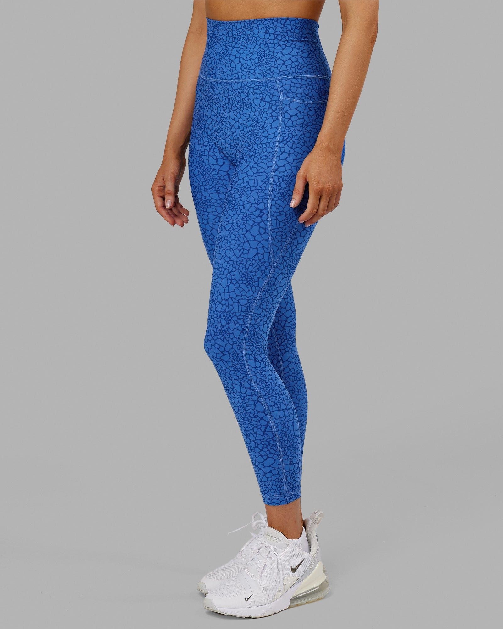 Fusion 7/8 Length Tights - Ocean Scale sold by LSKD