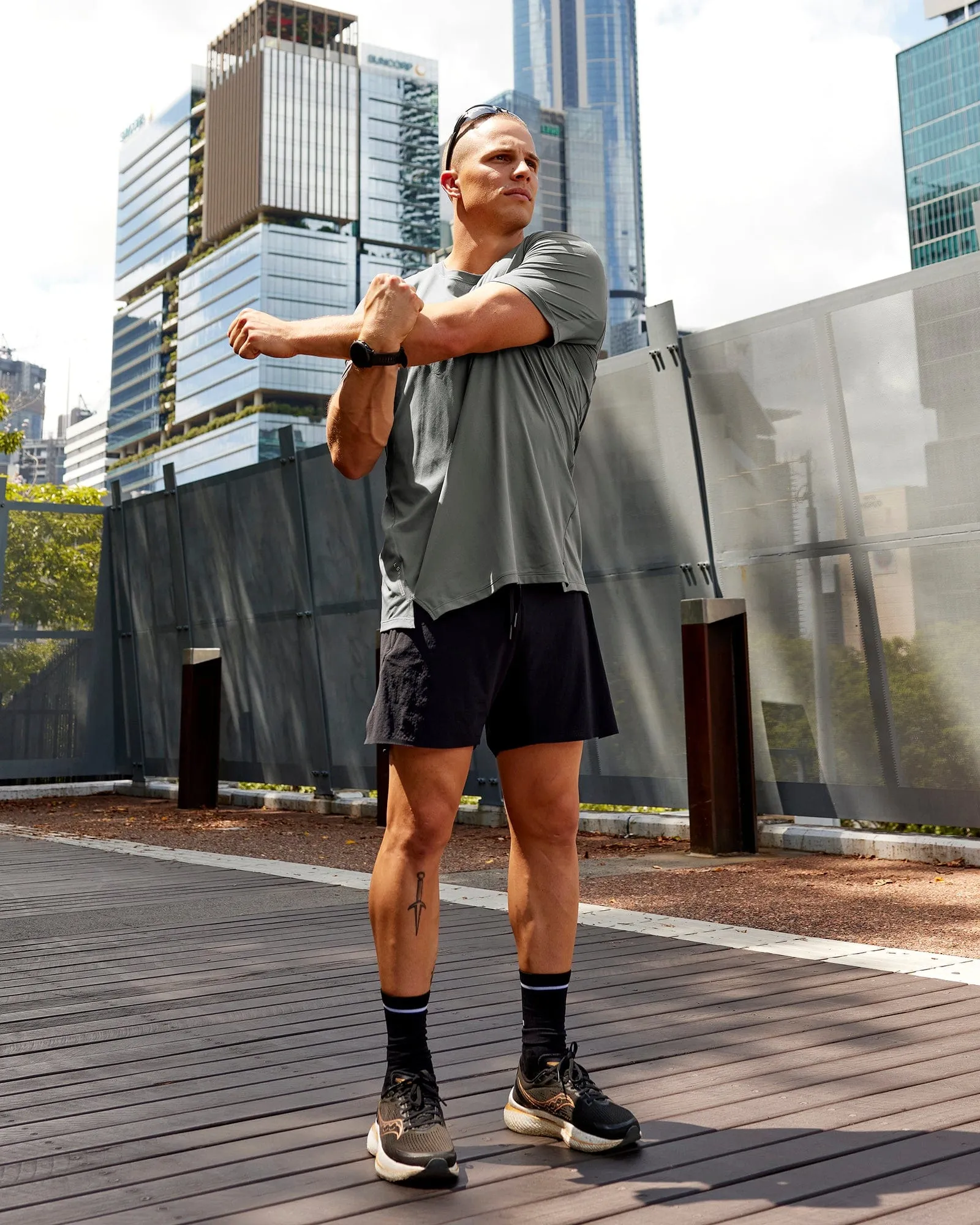 Pace Running Tee - Graphite sold by LSKD product image thumbnail 2