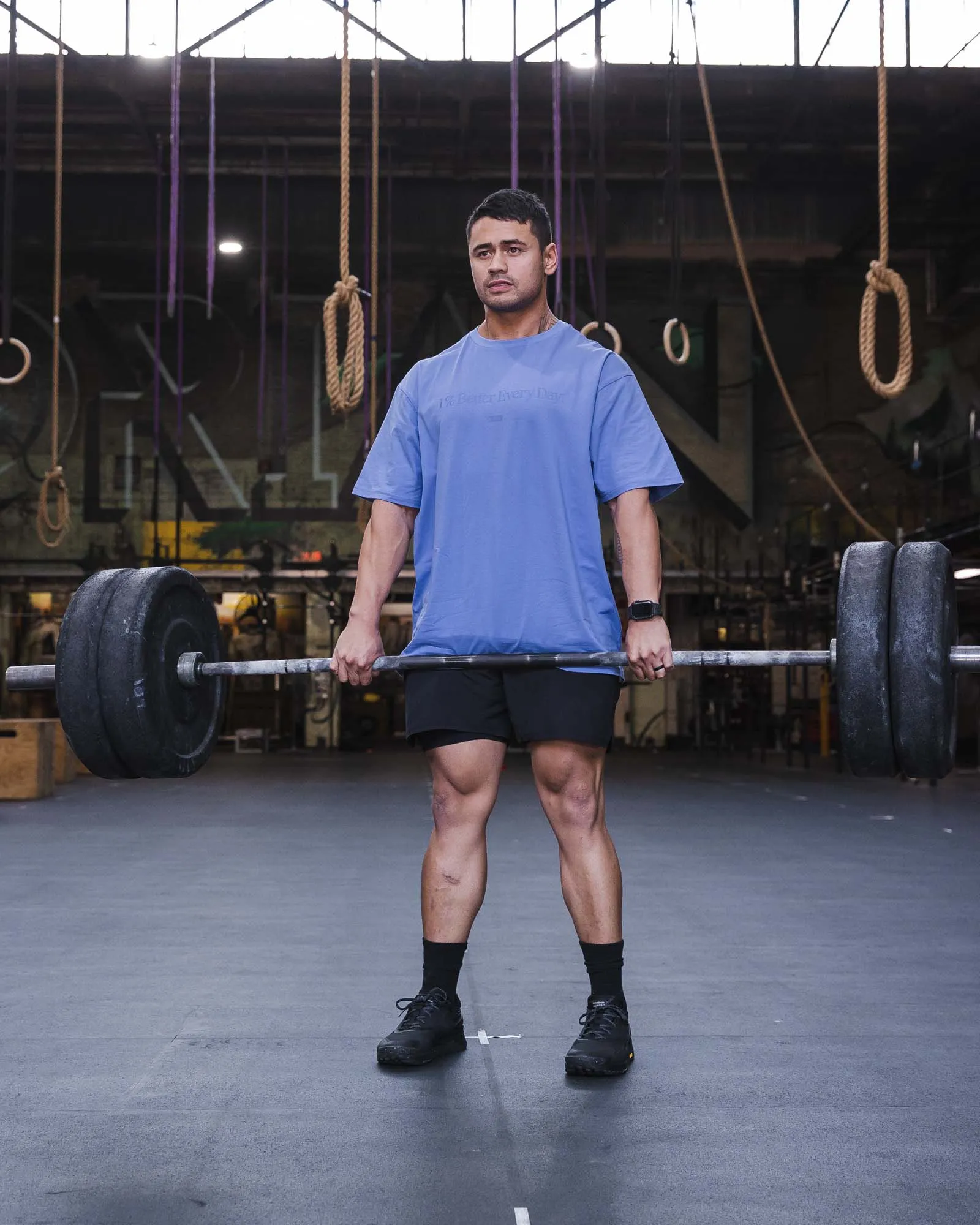 Unisex 1% Better FLXCotton Tee Oversize - Cornflower Blue sold by LSKD product image thumbnail 2