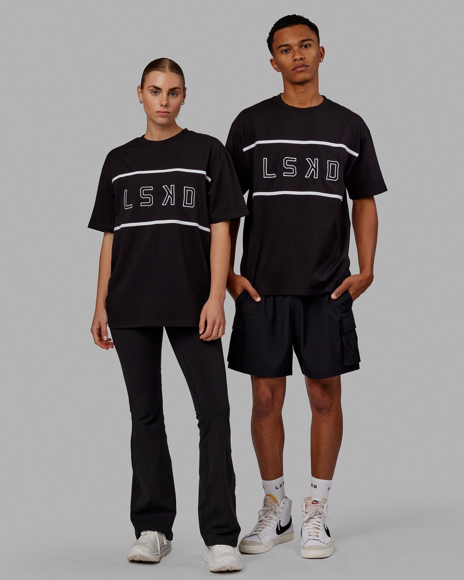 Unisex Aligned Heavyweight Tee Oversize - Black sold by LSKD
