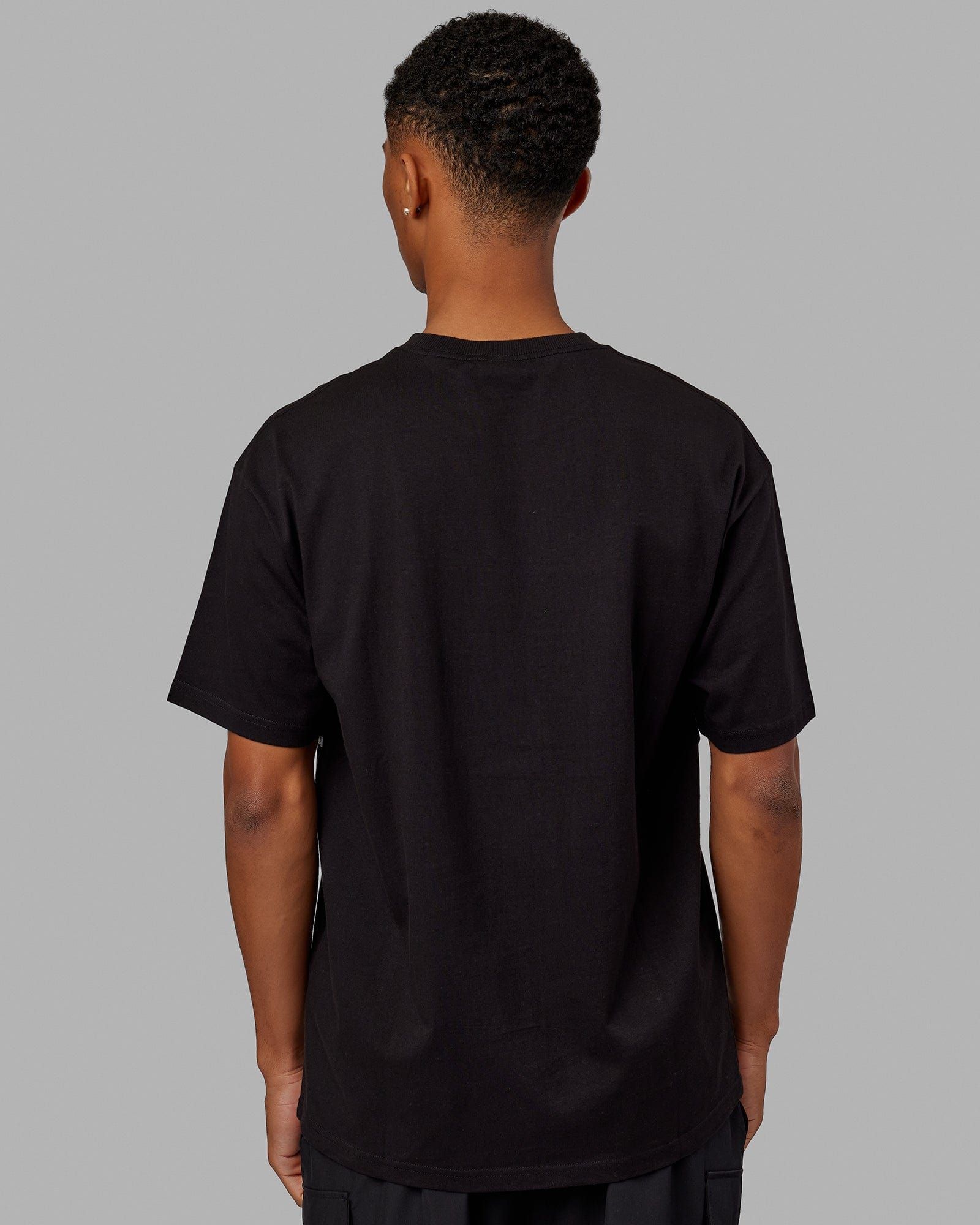 Unisex Aligned Heavyweight Tee Oversize - Black sold by LSKD product image thumbnail 4