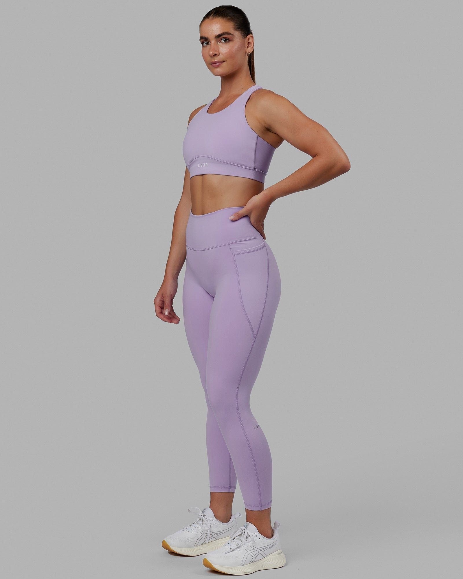 Fusion 7/8 Length Tights - Pale Lilac sold by LSKD product image thumbnail 3