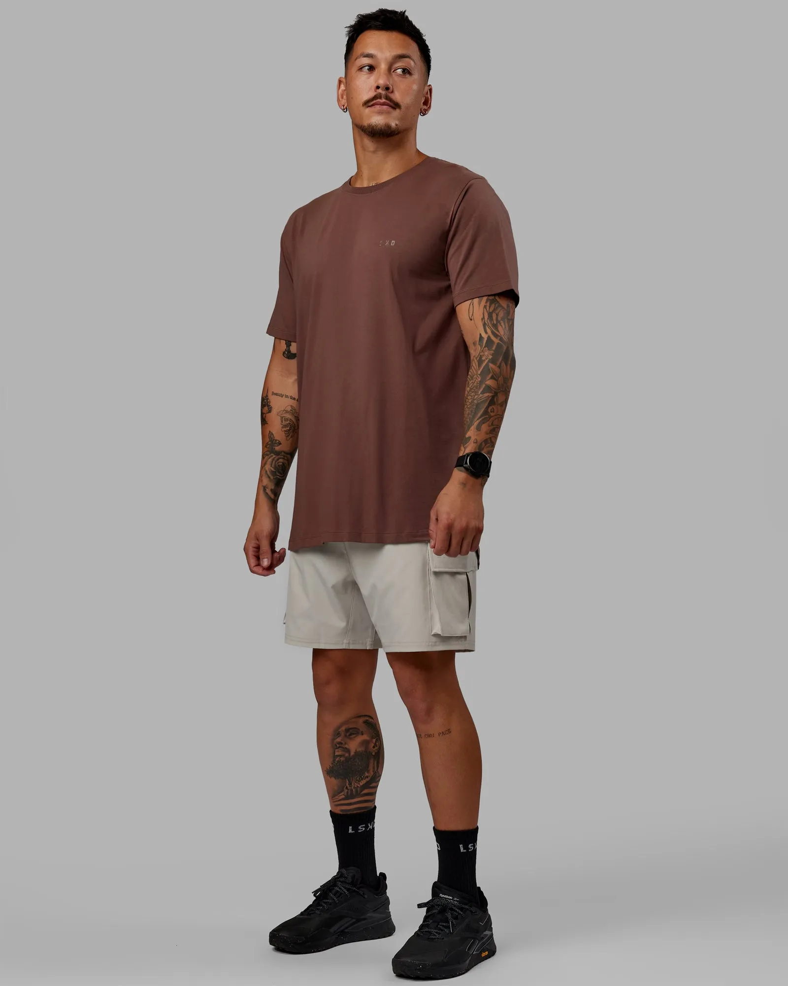 Deluxe PimaFLX Tee - Peppercorn sold by LSKD product image thumbnail 5