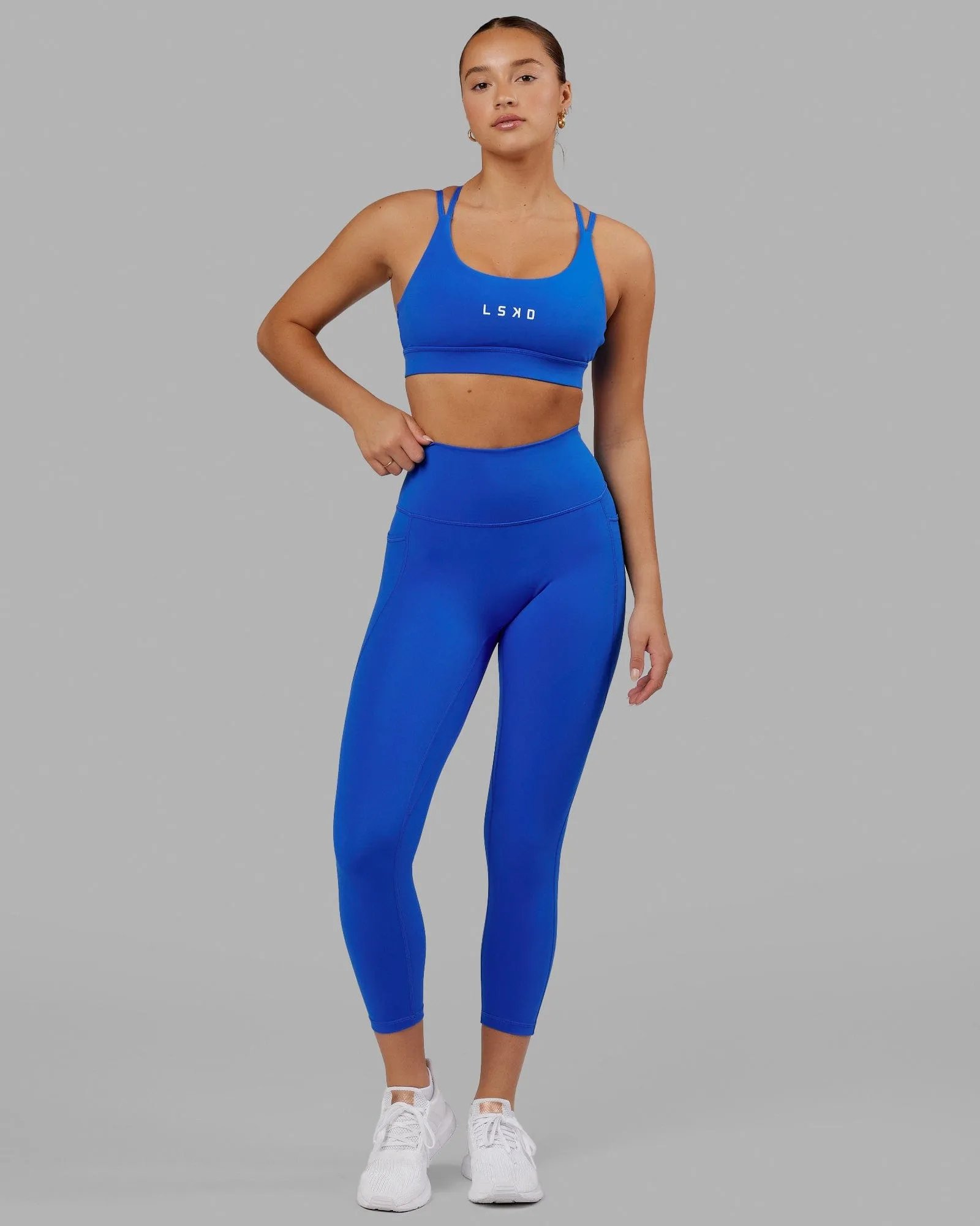 Fusion 7/8 Length Tights - Strong Blue sold by LSKD product image thumbnail 3