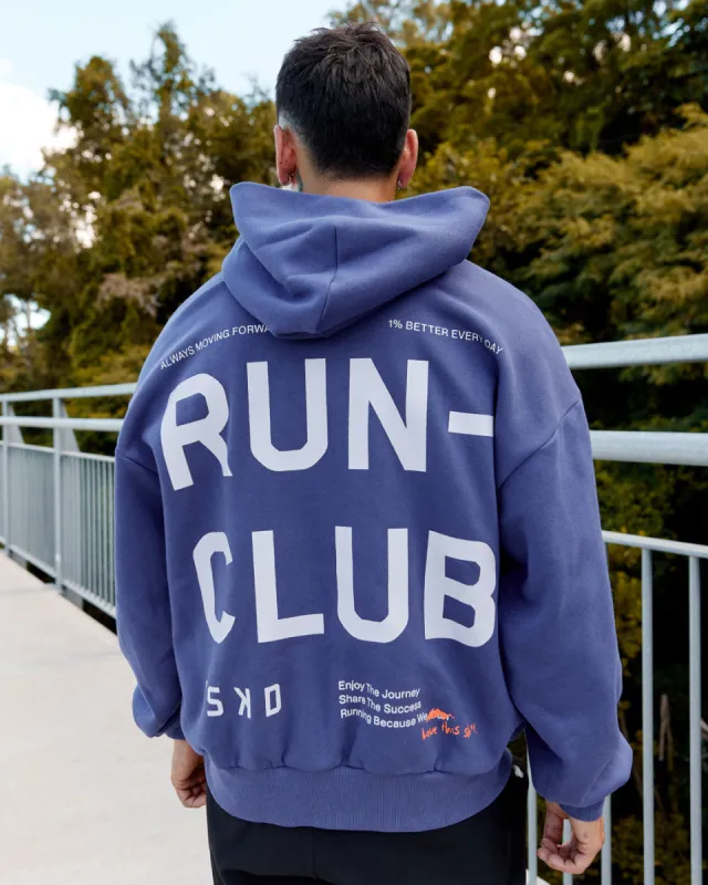 Unisex Love The Run Hoodie Oversize - Future Dusk-Galactic Lilac sold by LSKD