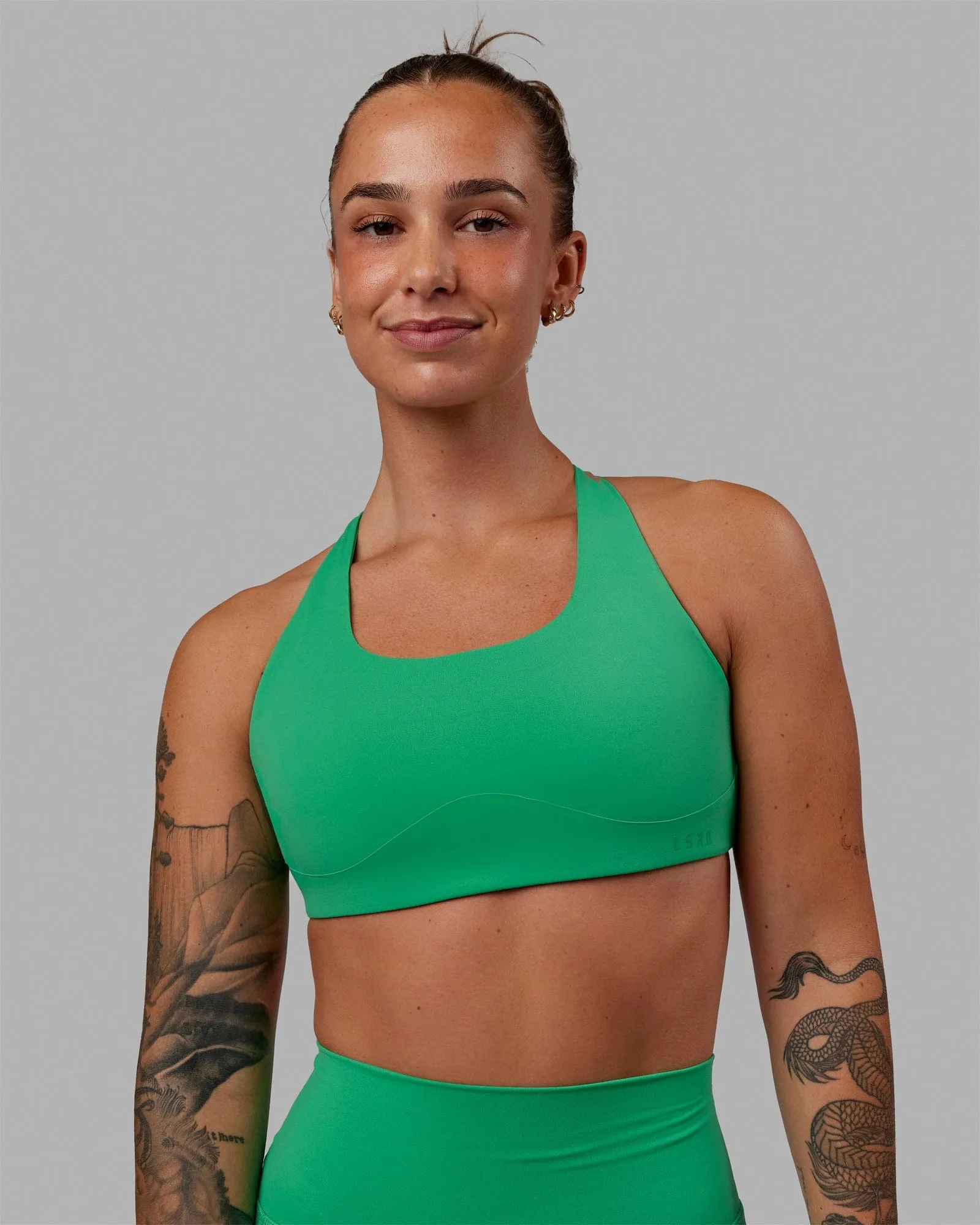 Aspire Sports Bra - Holly Green sold by LSKD product image thumbnail 2