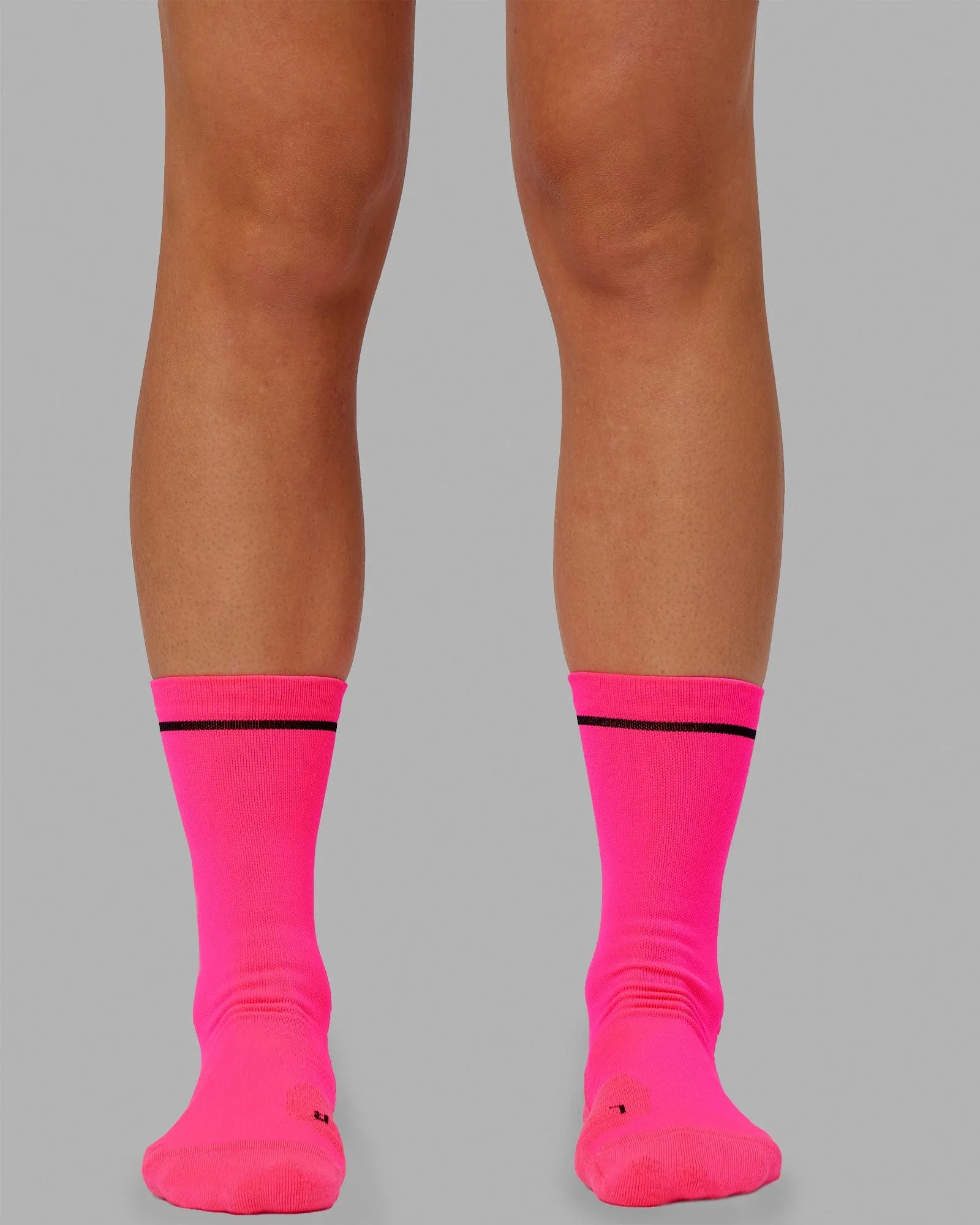 Fast Performance Crew Socks - Neon Pink-Black sold by LSKD product image thumbnail 2
