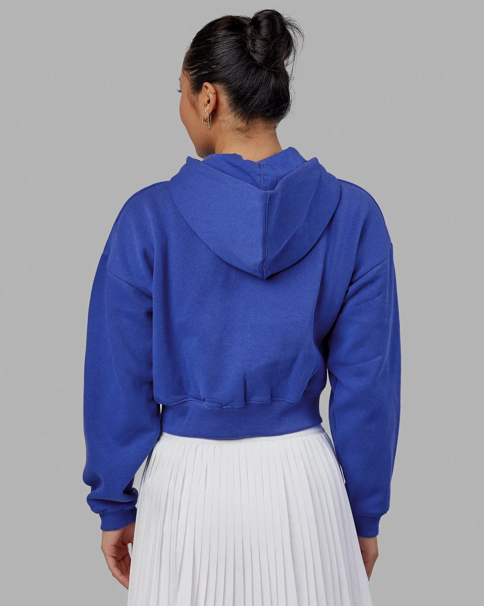 Guild Cropped Hoodie - Power Cobalt-White sold by LSKD product image thumbnail 4