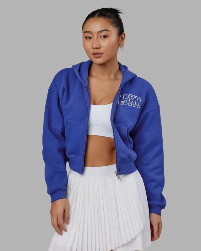 Guild Cropped Hoodie - Power Cobalt-White sold by LSKD