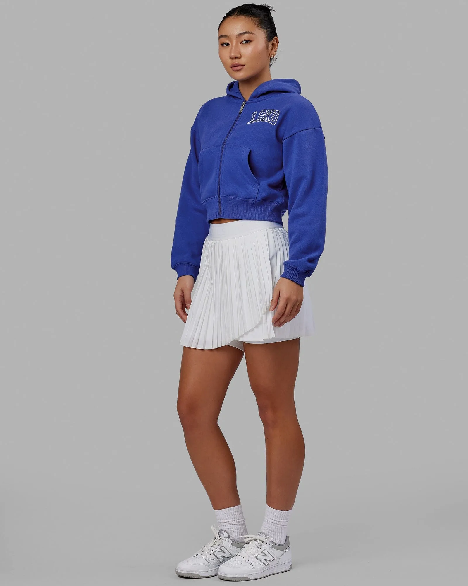 Guild Cropped Hoodie - Power Cobalt-White sold by LSKD product image thumbnail 2