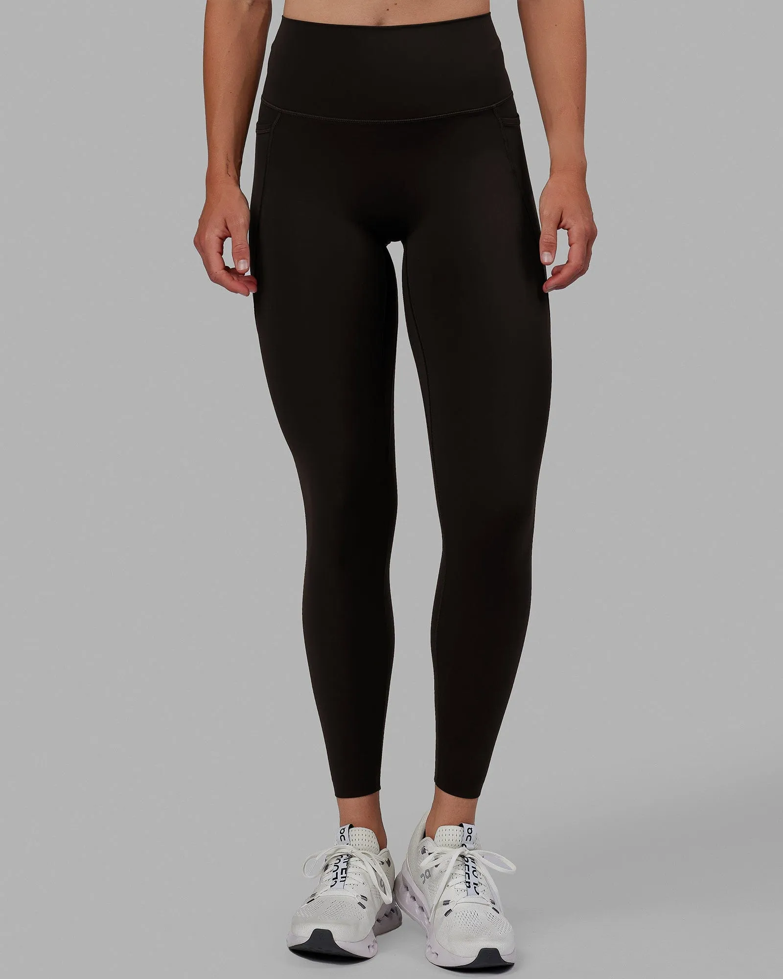 Elixir Full Length Tights With Pockets - Dark Walnut sold by LSKD product image thumbnail 2