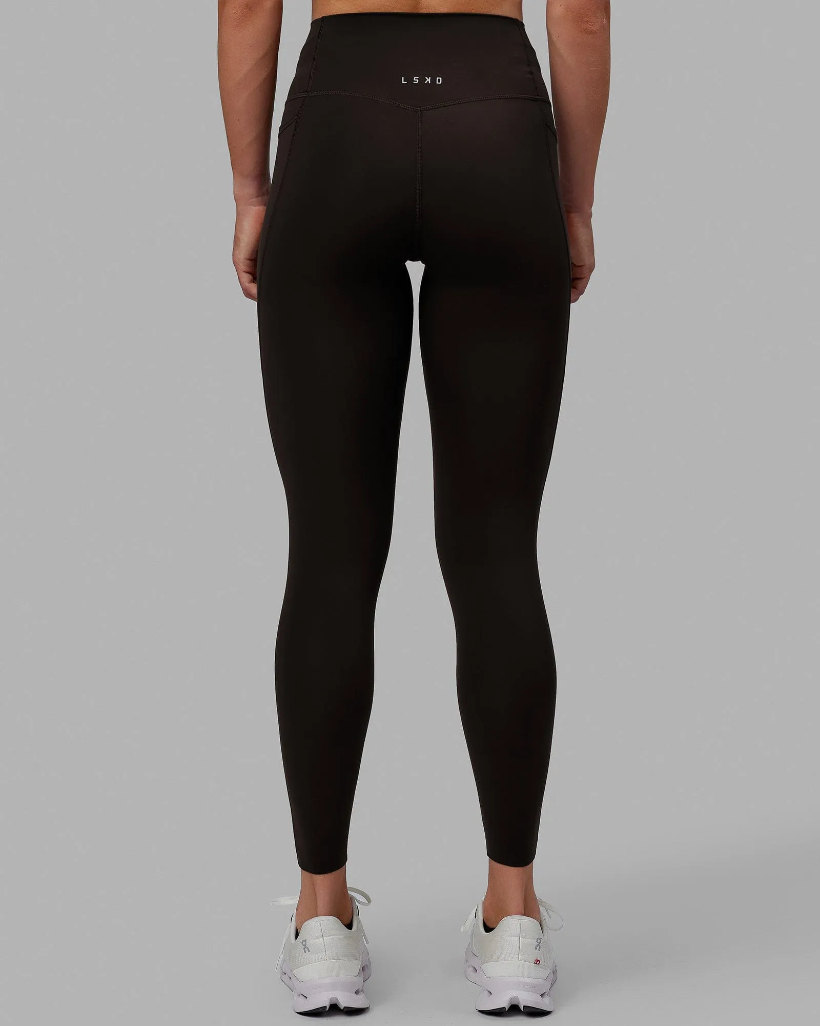 Elixir Full Length Tights With Pockets - Dark Walnut sold by LSKD product image thumbnail 4