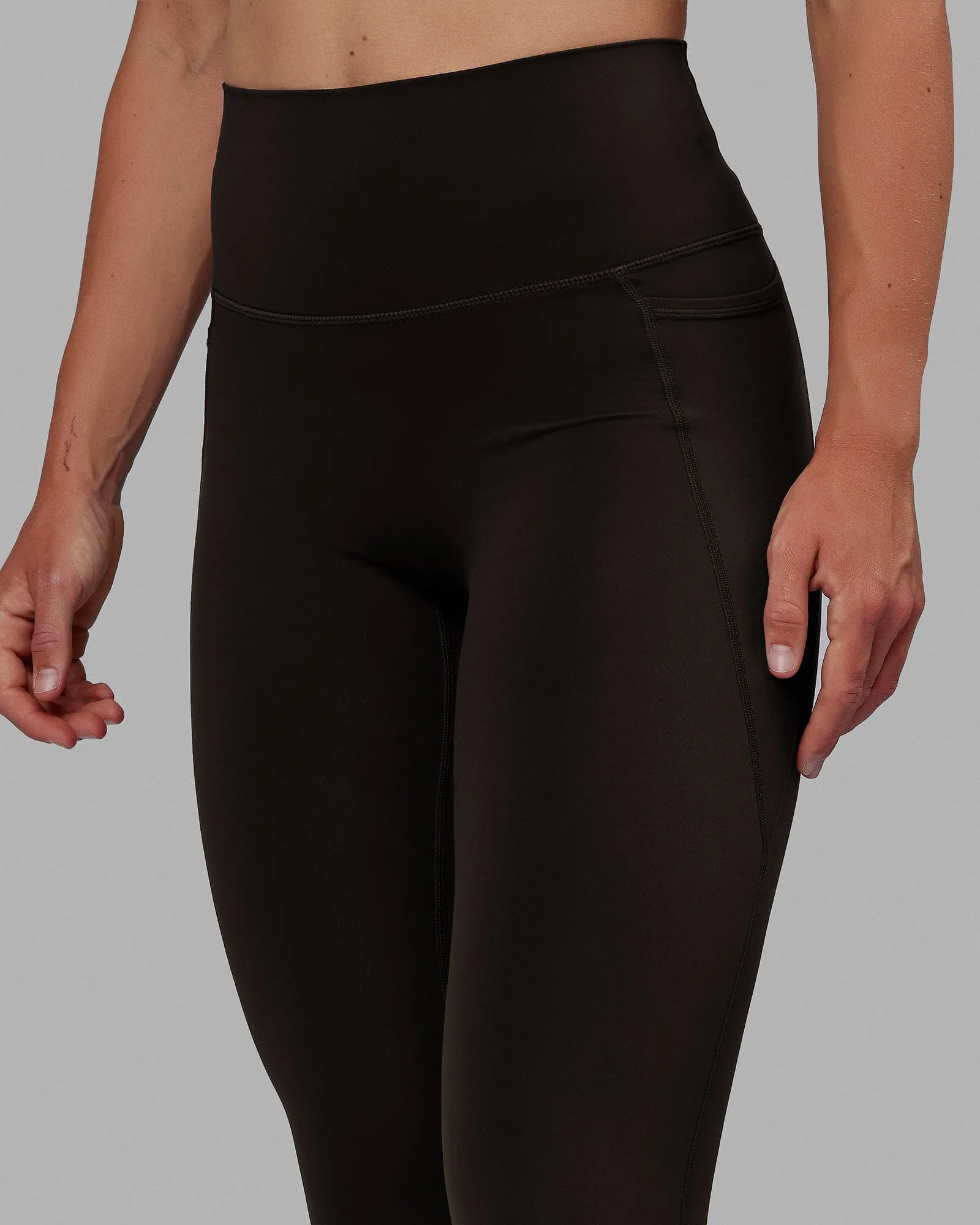 Elixir Full Length Tights With Pockets - Dark Walnut sold by LSKD product image thumbnail 3