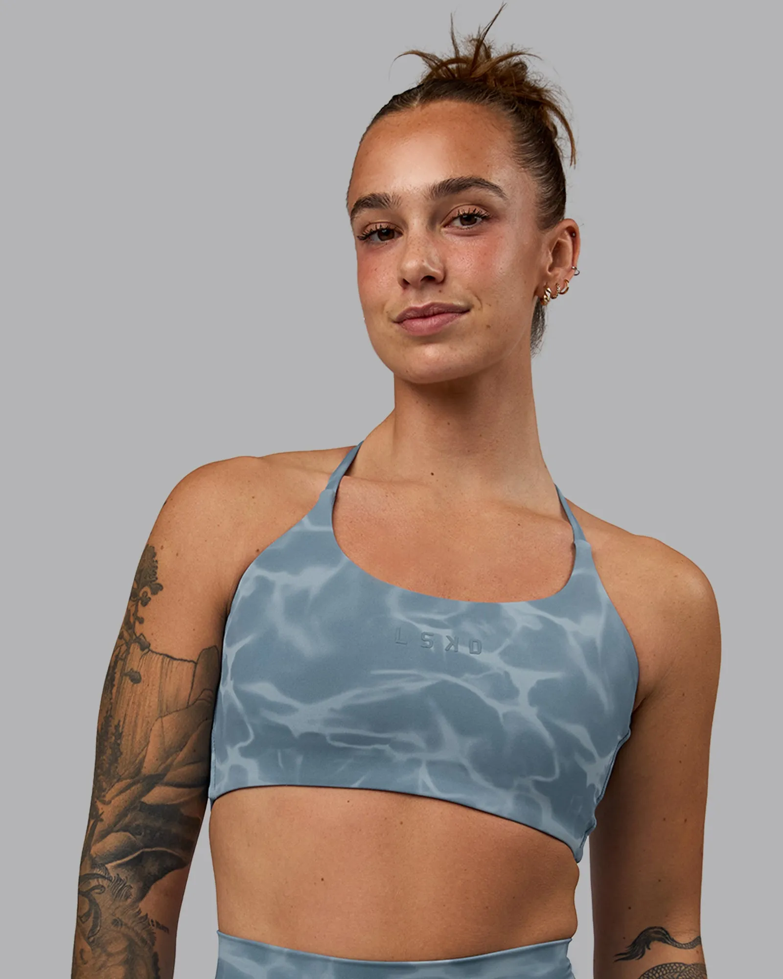 Twist Sports Bra - Tranquil-Elemental Blue sold by LSKD product image thumbnail 2