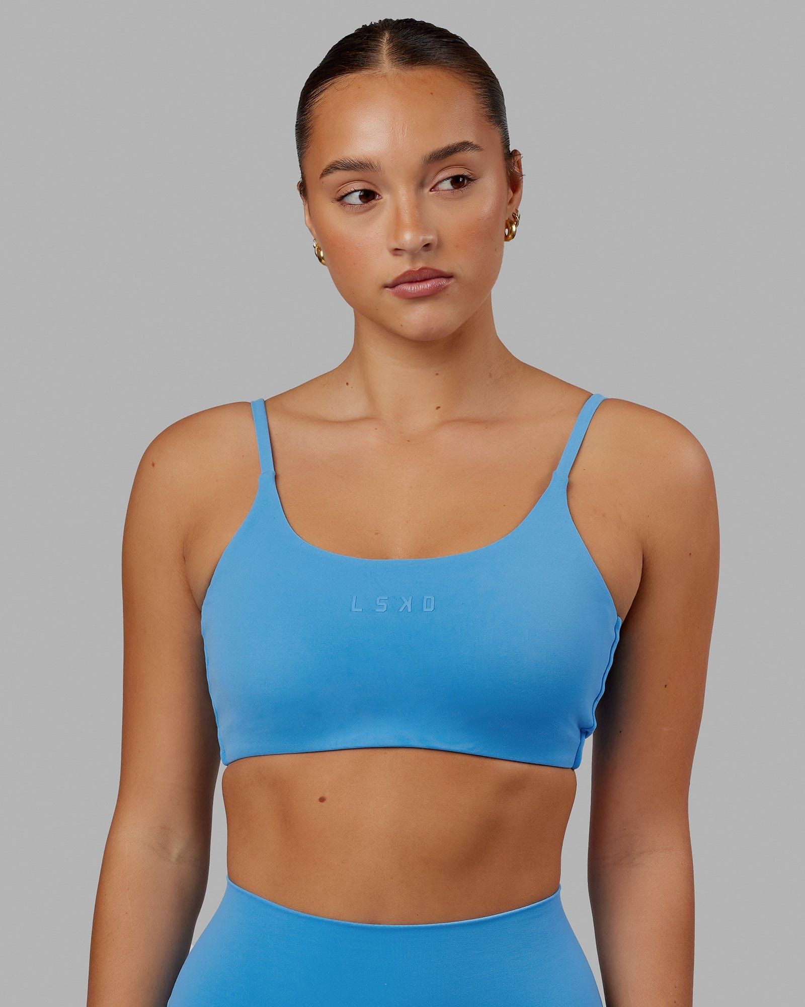 Twist Sports Bra - Azure Blue sold by LSKD