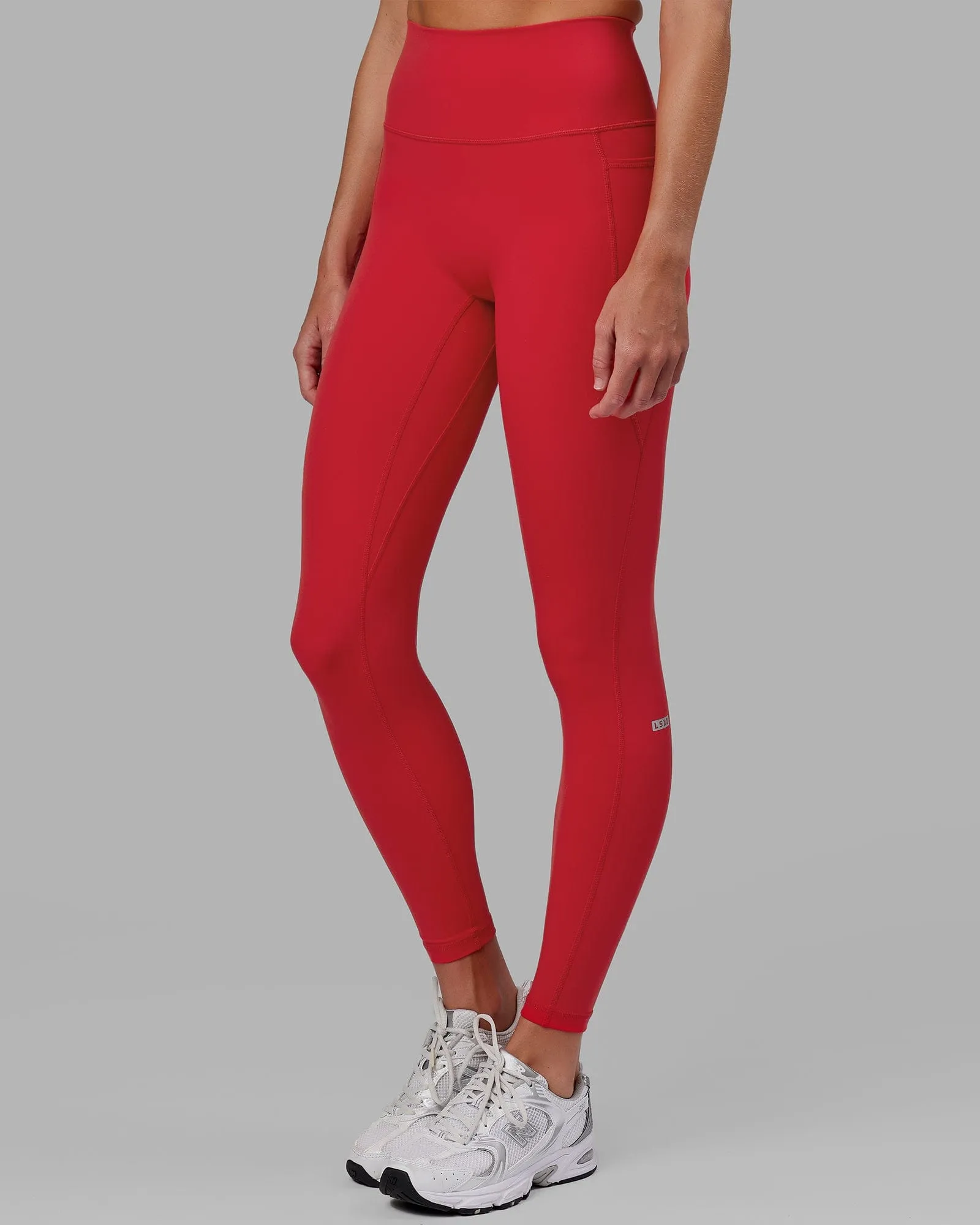 Fusion Full Length Tights - Scarlet sold by LSKD product image thumbnail 2