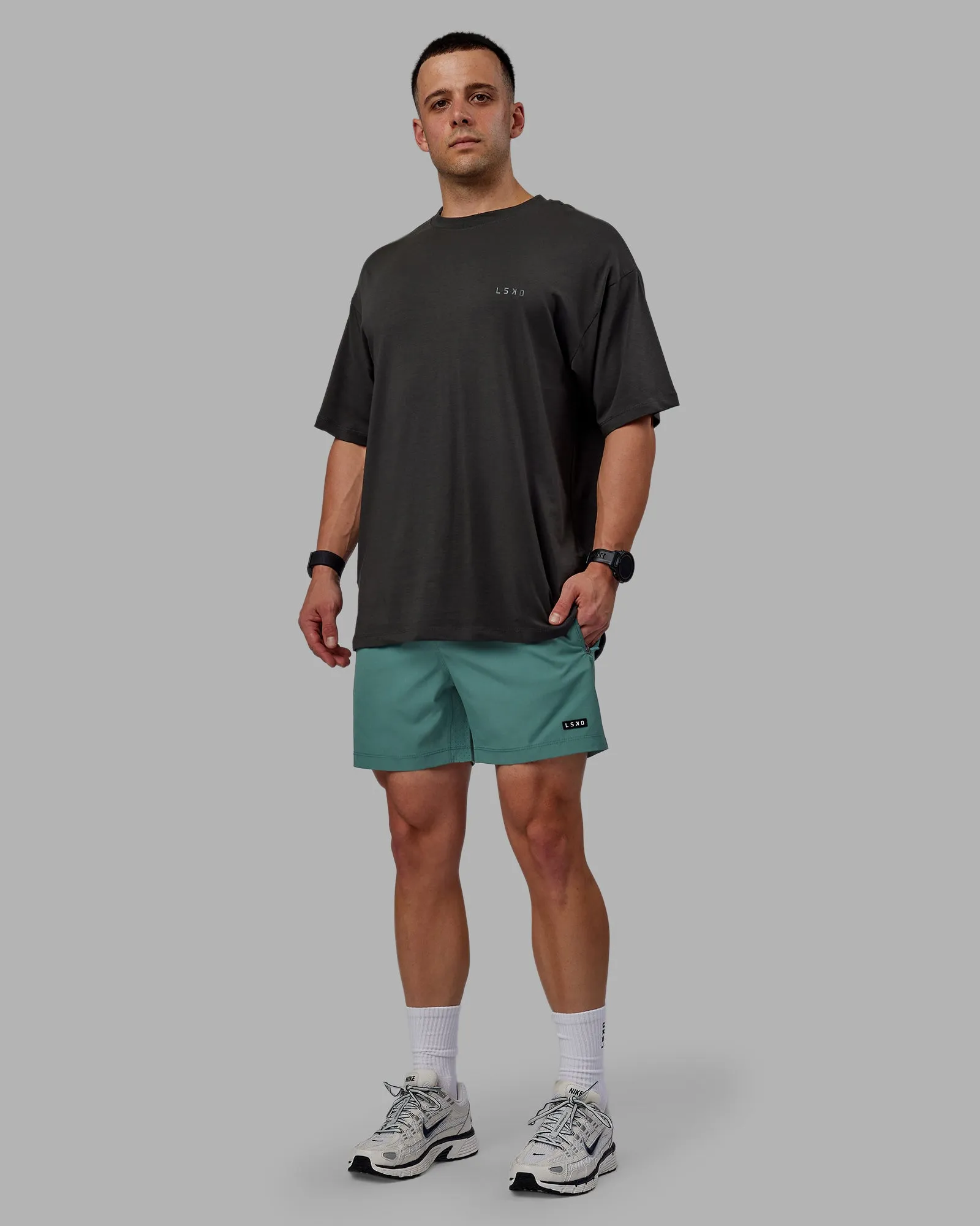 Rep 5" Performance Short - Sage Bush sold by LSKD product image thumbnail 3