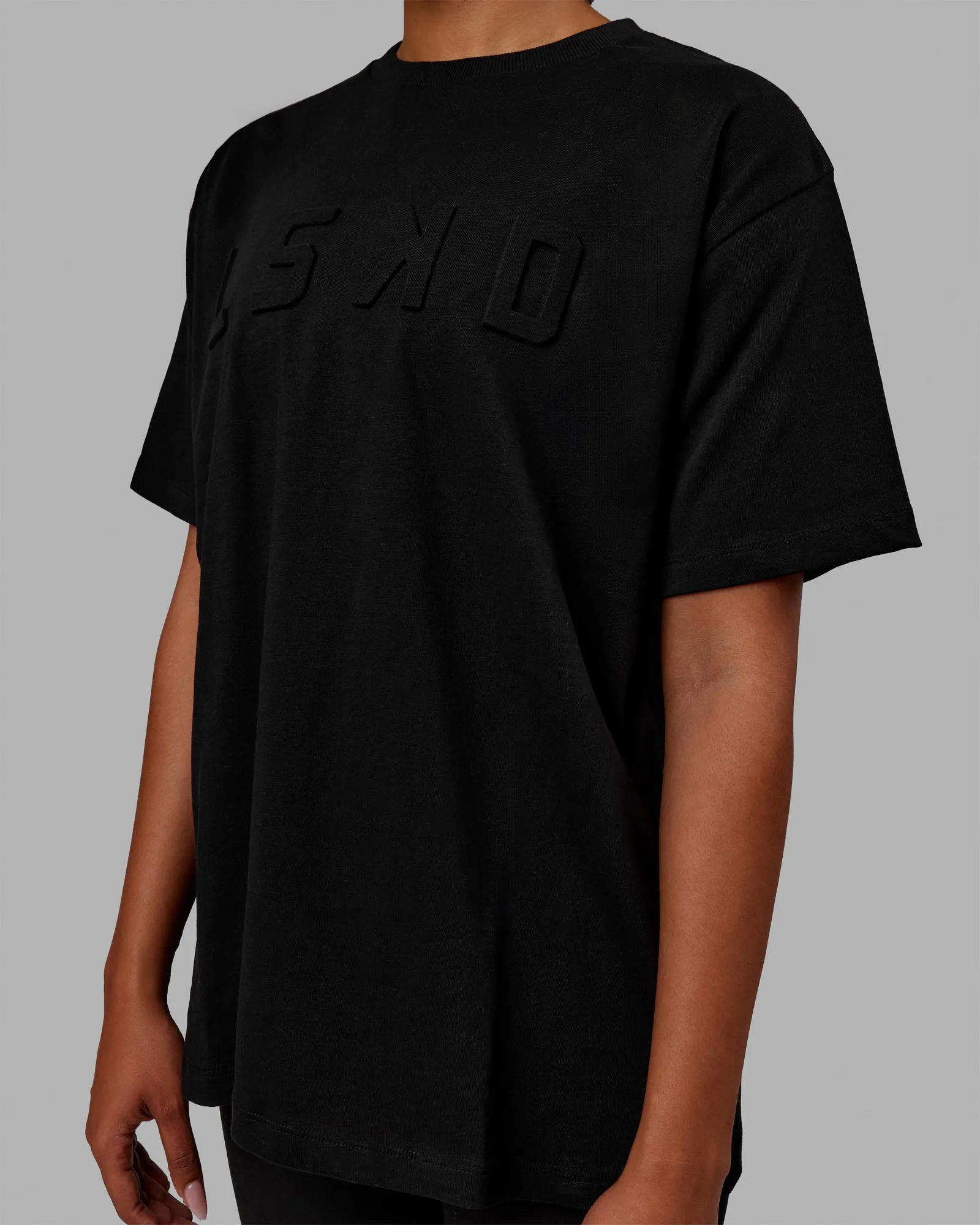 Stamped Heavyweight Oversized Tee - Black sold by LSKD product image thumbnail 3