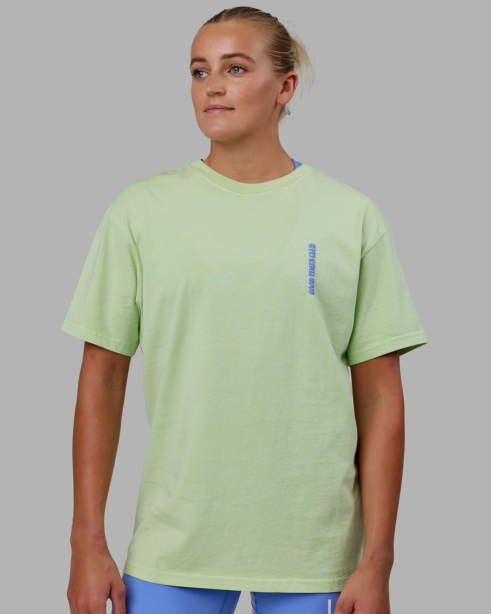 Unisex Good Times Global Heavyweight Tee Oversize - Mint-Pink-Purple sold by LSKD product image thumbnail 5