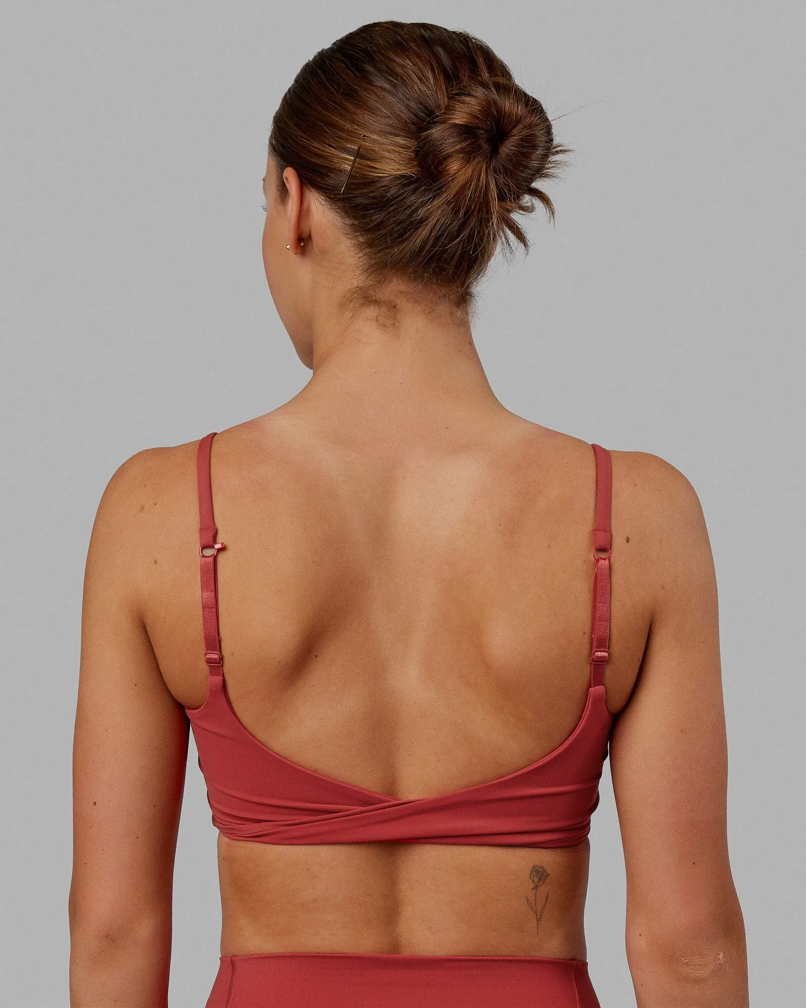 Twist Sports Bra - Cardinal sold by LSKD product image thumbnail 3