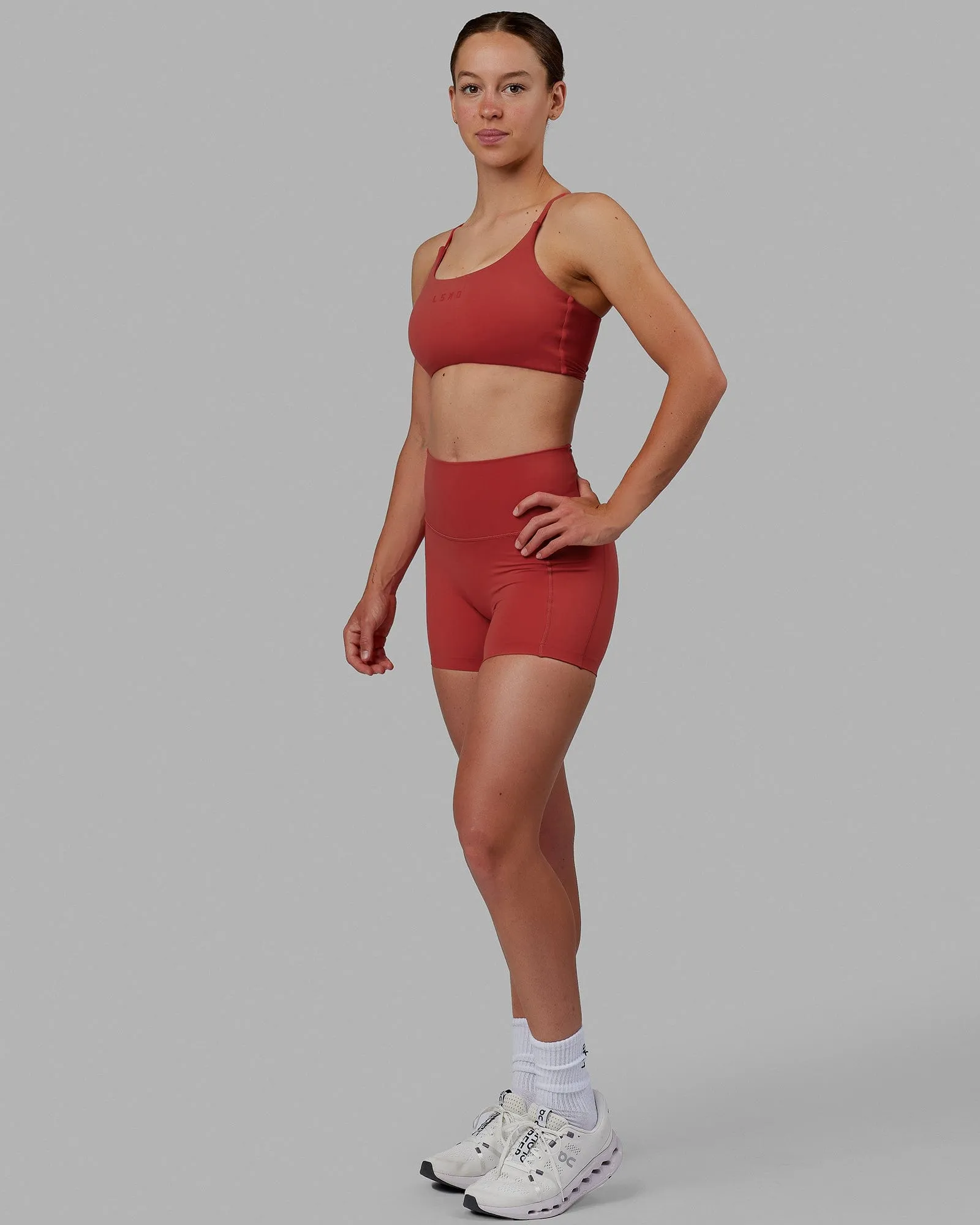 Twist Sports Bra - Cardinal sold by LSKD product image thumbnail 4
