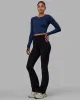 Staple Long Sleeve Cropped Tee - Midnight Blue sold by LSKD