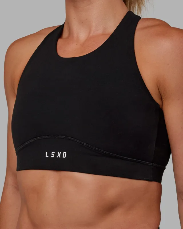 Fusion Sprint Bra - Black-White sold by LSKD