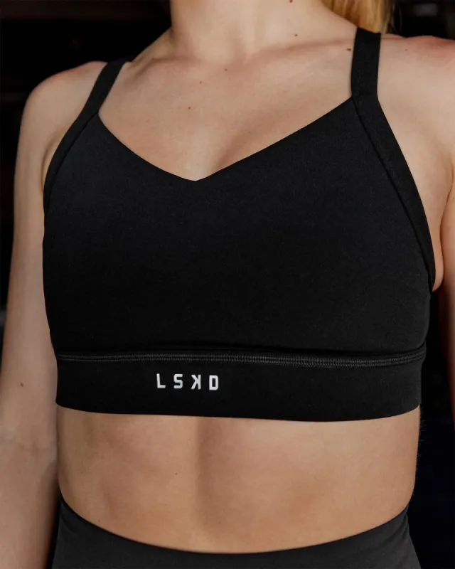 Interval Sports Bra - Black sold by LSKD