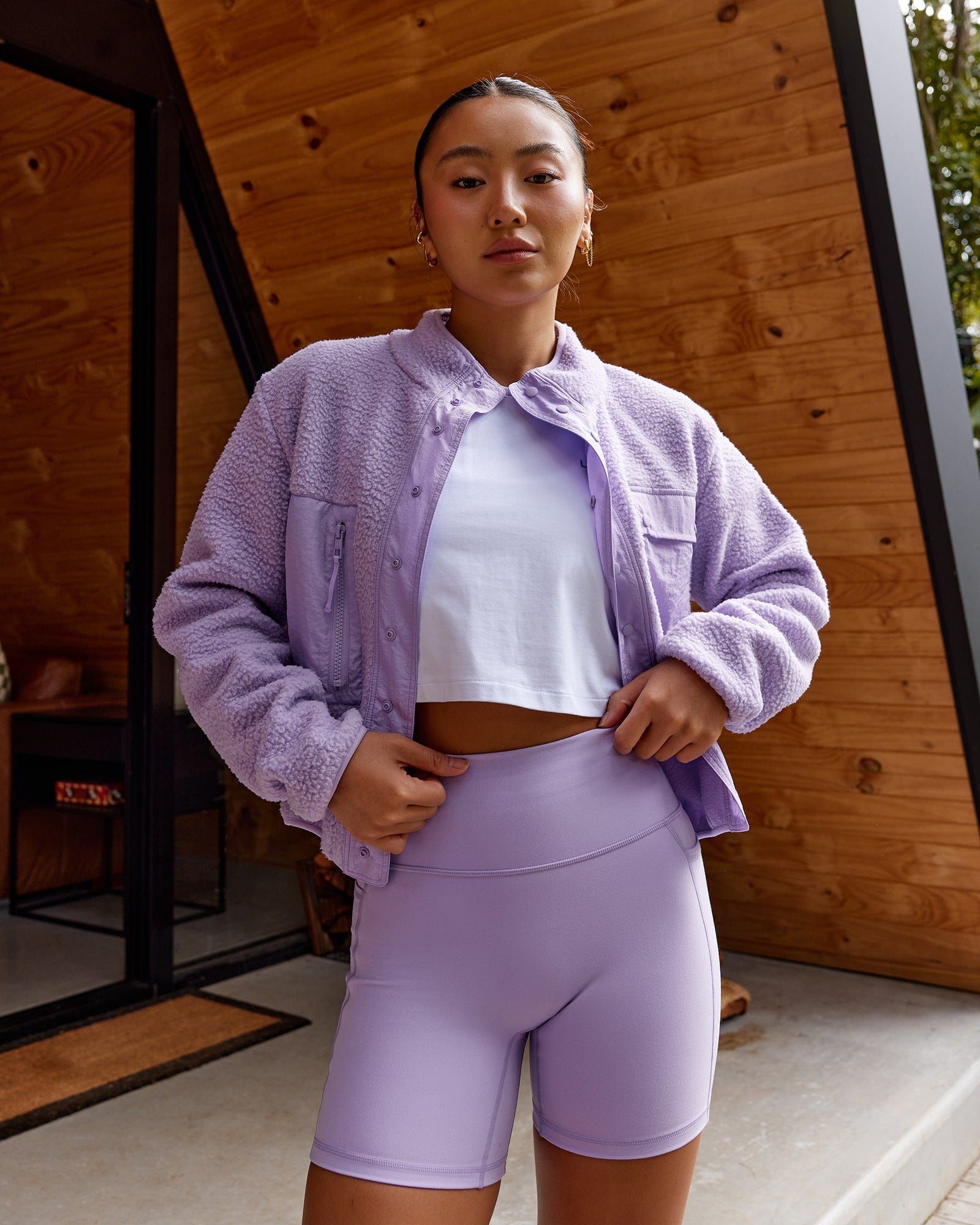 Alpine Fleece Jacket - Pale Lilac sold by LSKD