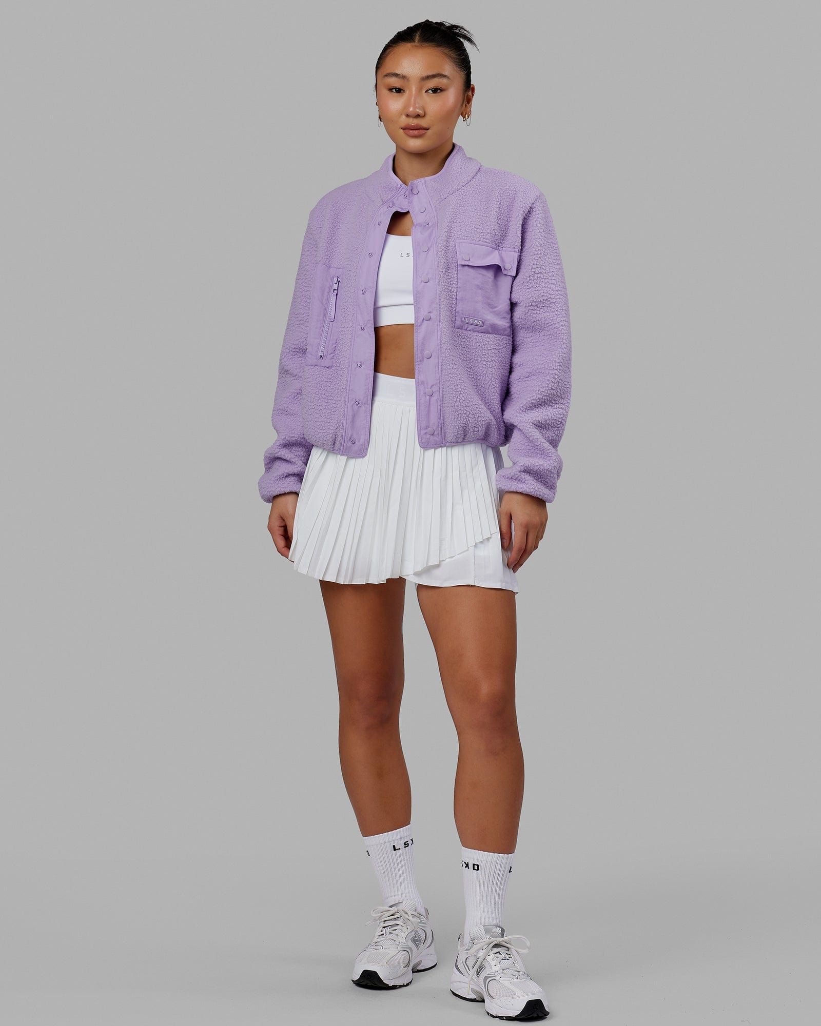Alpine Fleece Jacket - Pale Lilac sold by LSKD product image thumbnail 2