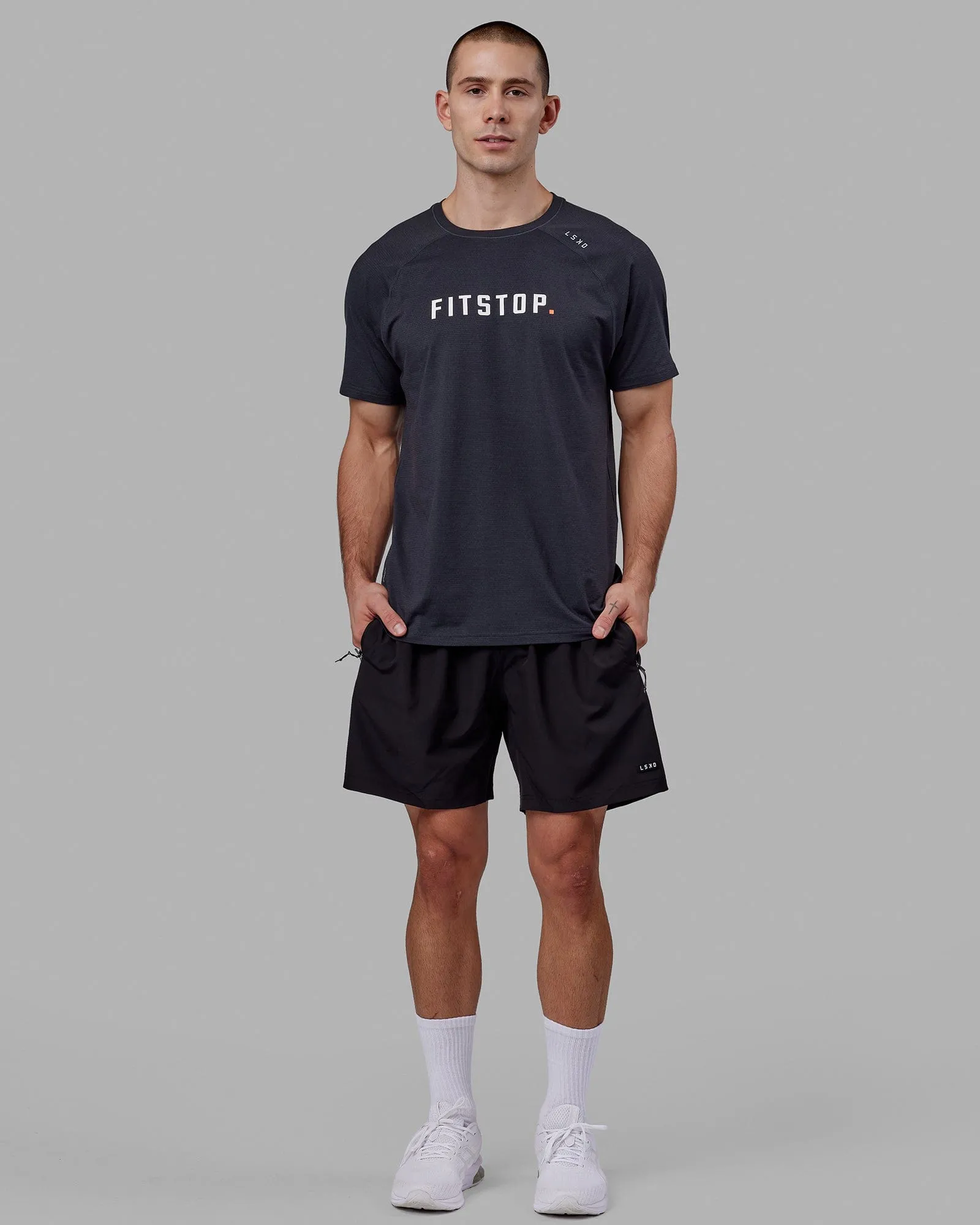 LSKD x FS VapourFLX Trainer Tee - Black Marl sold by LSKD product image thumbnail 5
