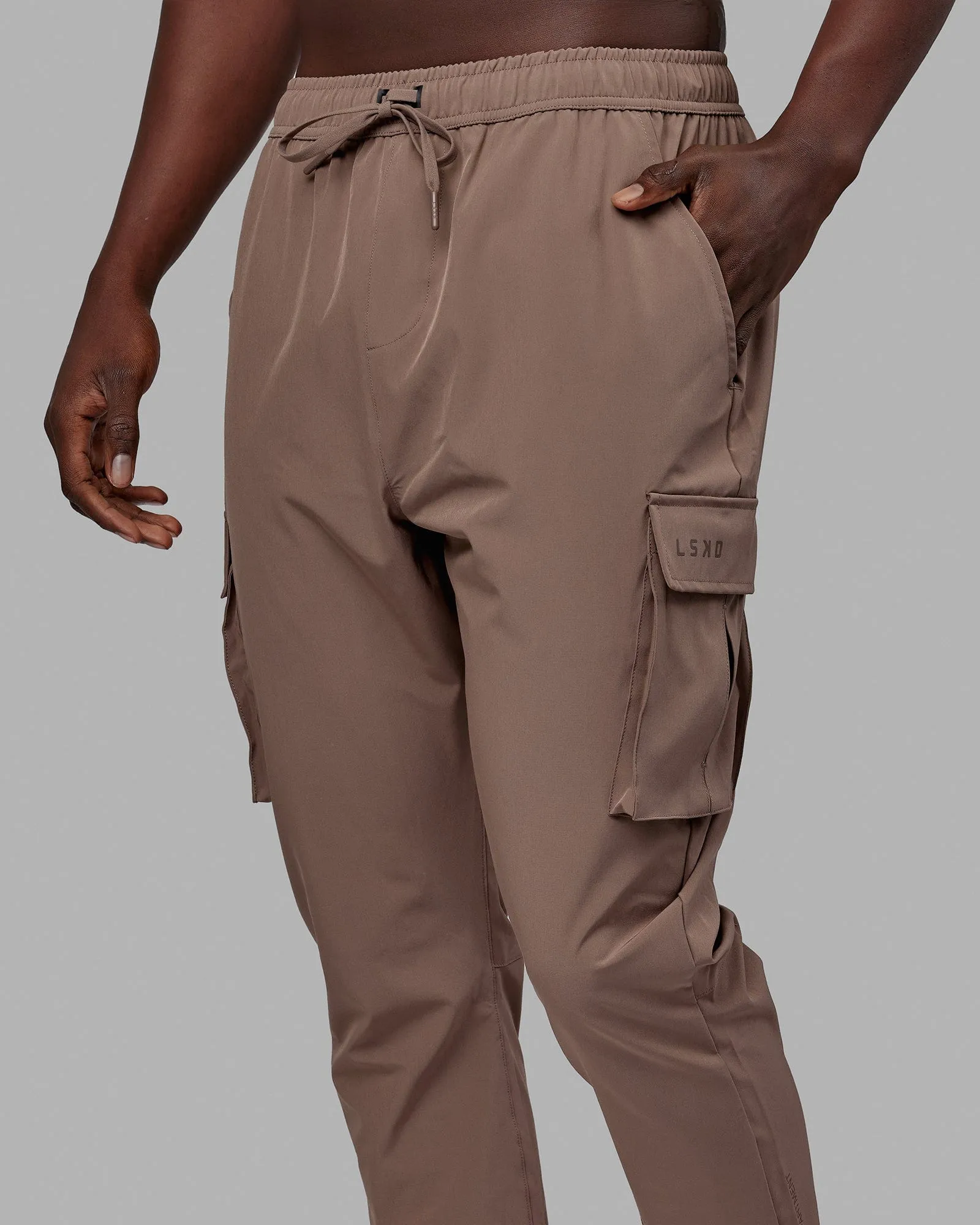 Energy Stretch Performance Cargo Joggers - Deep Taupe sold by LSKD product image thumbnail 3