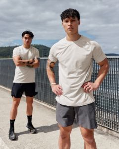 Perform VapourFLX Tee - Shale Beige sold by LSKD
