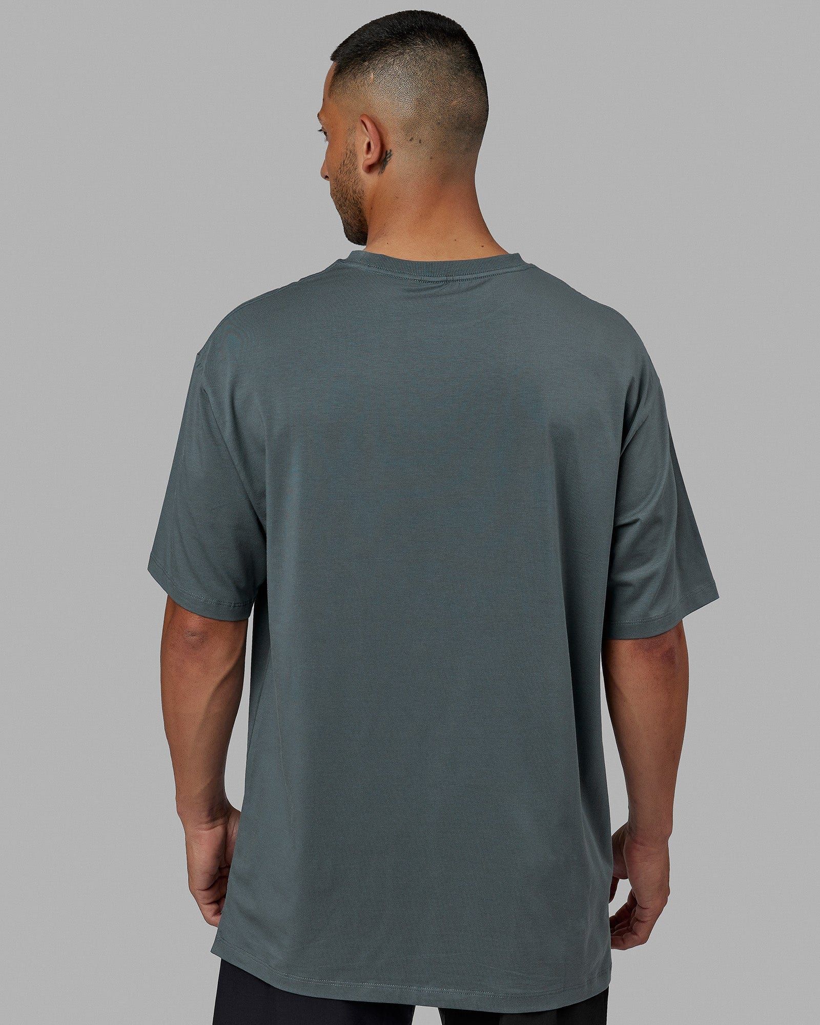 Unisex Deluxe PimaFLX Tee Oversize - Storm sold by LSKD product image thumbnail 4