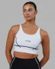 Pulse Sports Bra - White sold by LSKD