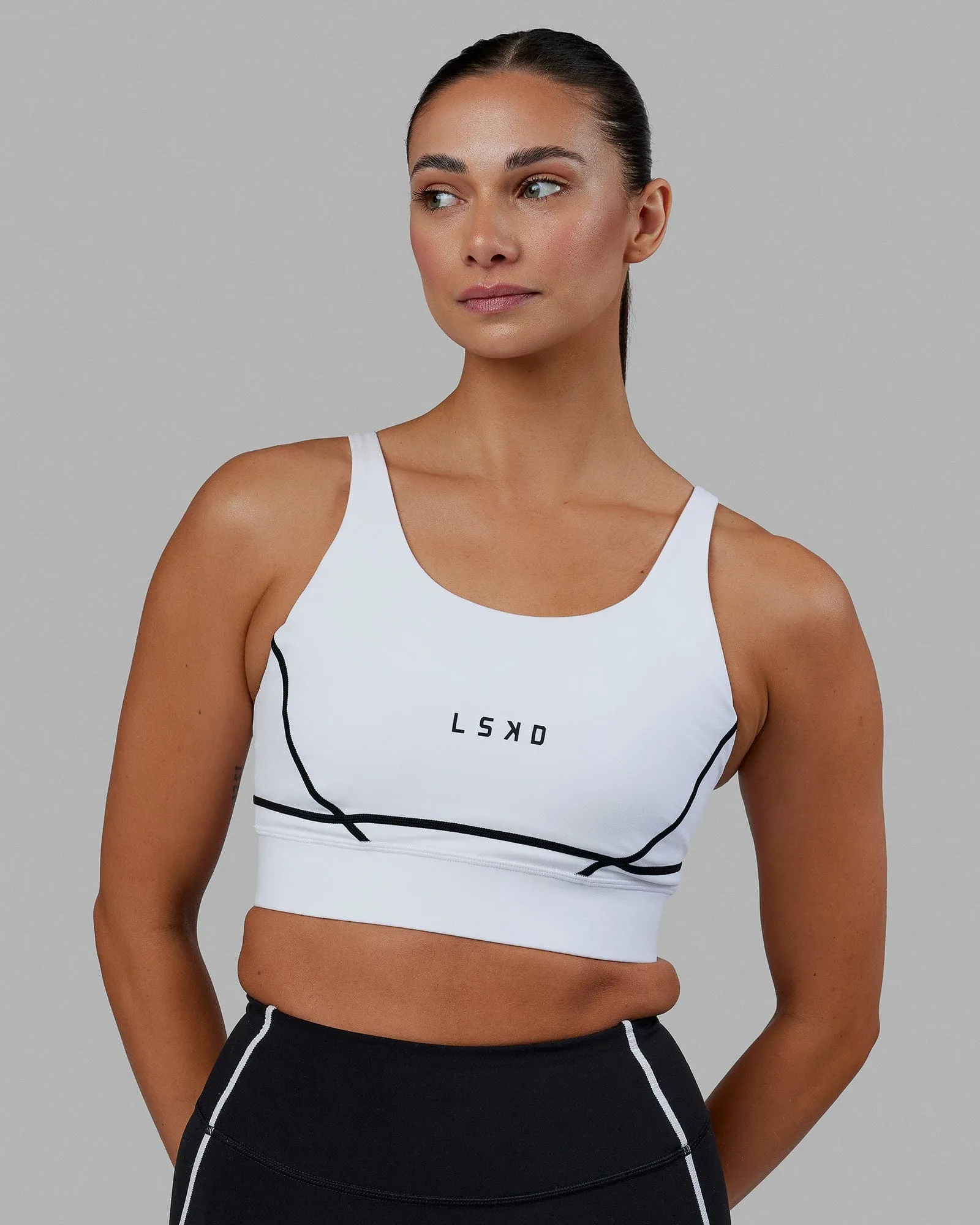 Pulse Sports Bra - White sold by LSKD product image thumbnail 3