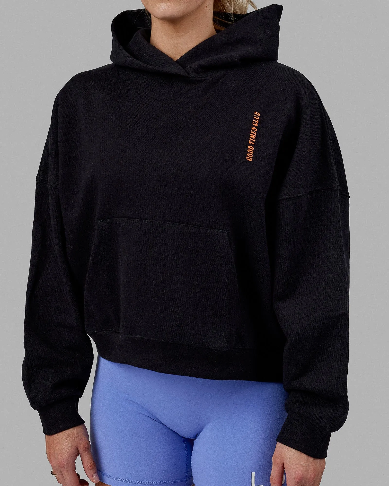 Good Times Global Heavyweight Hoodie - Black-Purple sold by LSKD product image thumbnail 5